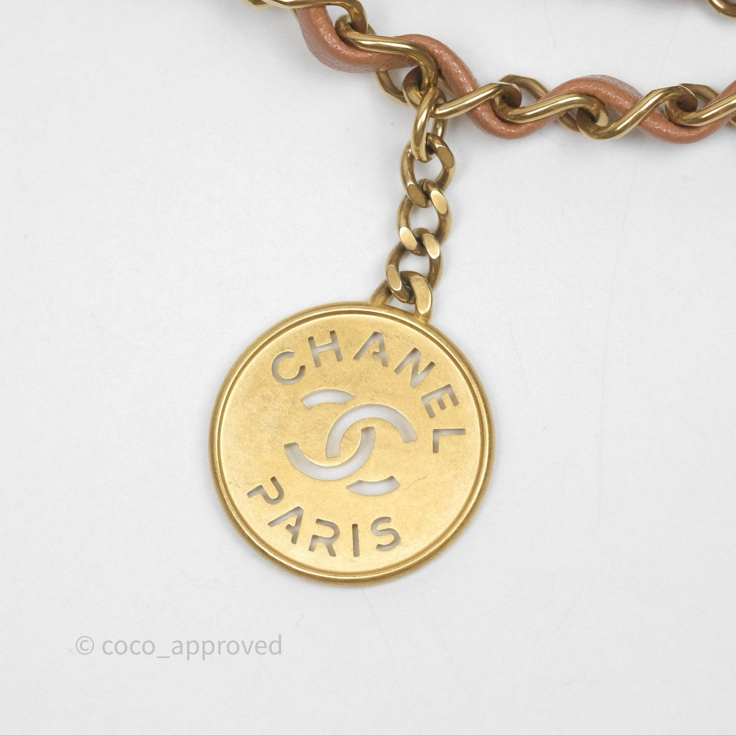 Chanel 22 Small Beige Caviar Aged Gold Hardware