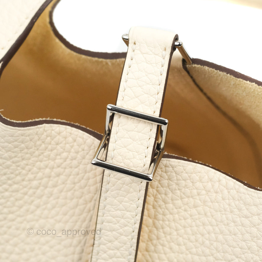 Hermès Picotin Lock 18 Nata Clemence Palladium Hardware