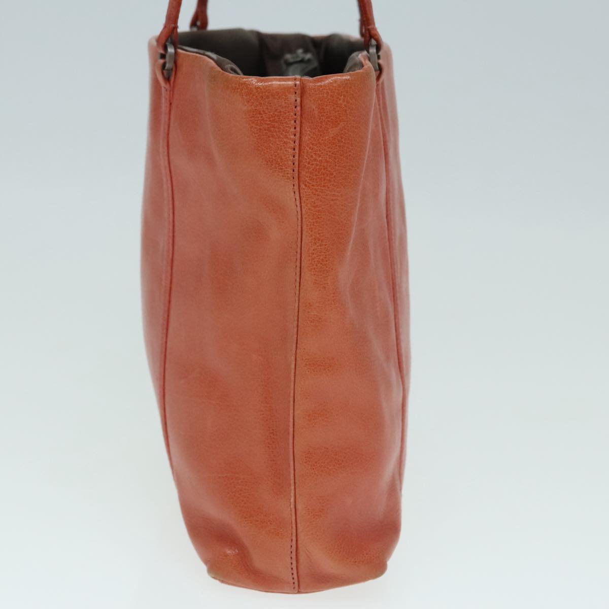 Luxury Prada Hand Bag Leather Orange  90858