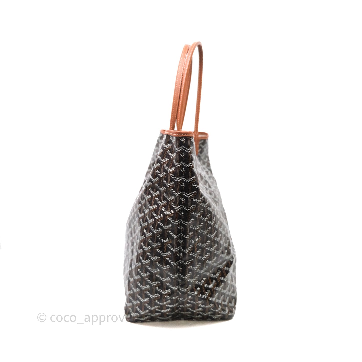 Goyard Saint Louis Tote Bag GM Black/Tan