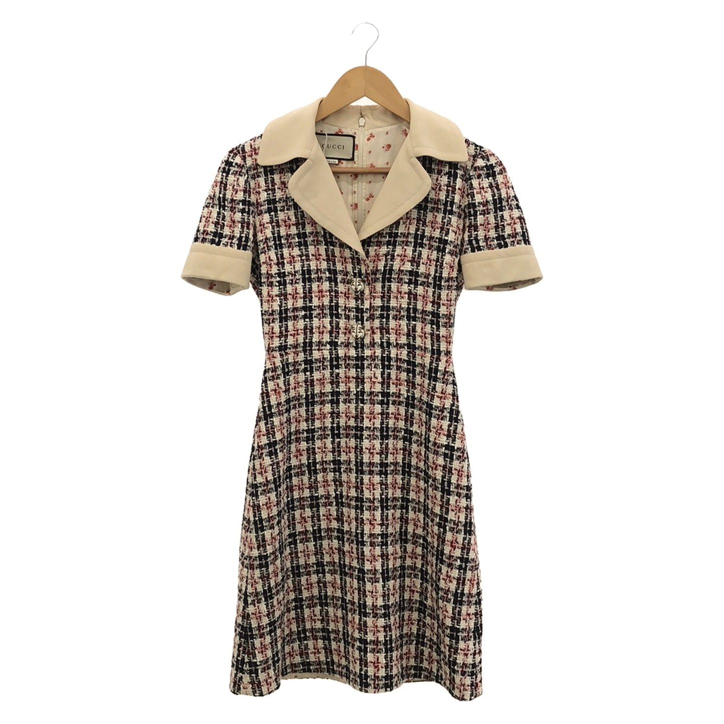 Luxury Gucci Trending 2025 Tweed One piece One piece Cotton White