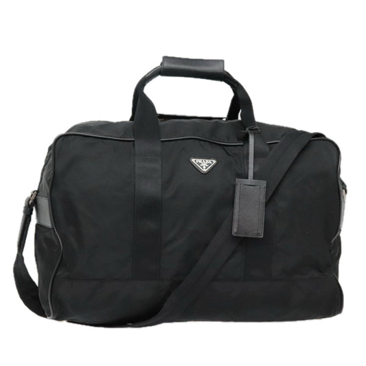 Luxury Prada Boston Bag Nylon 2way Black  90892