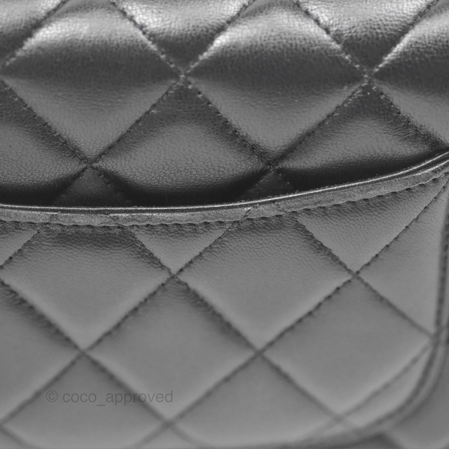 Chanel Quilted Classic WOC Black Lambskin Gold Hardware