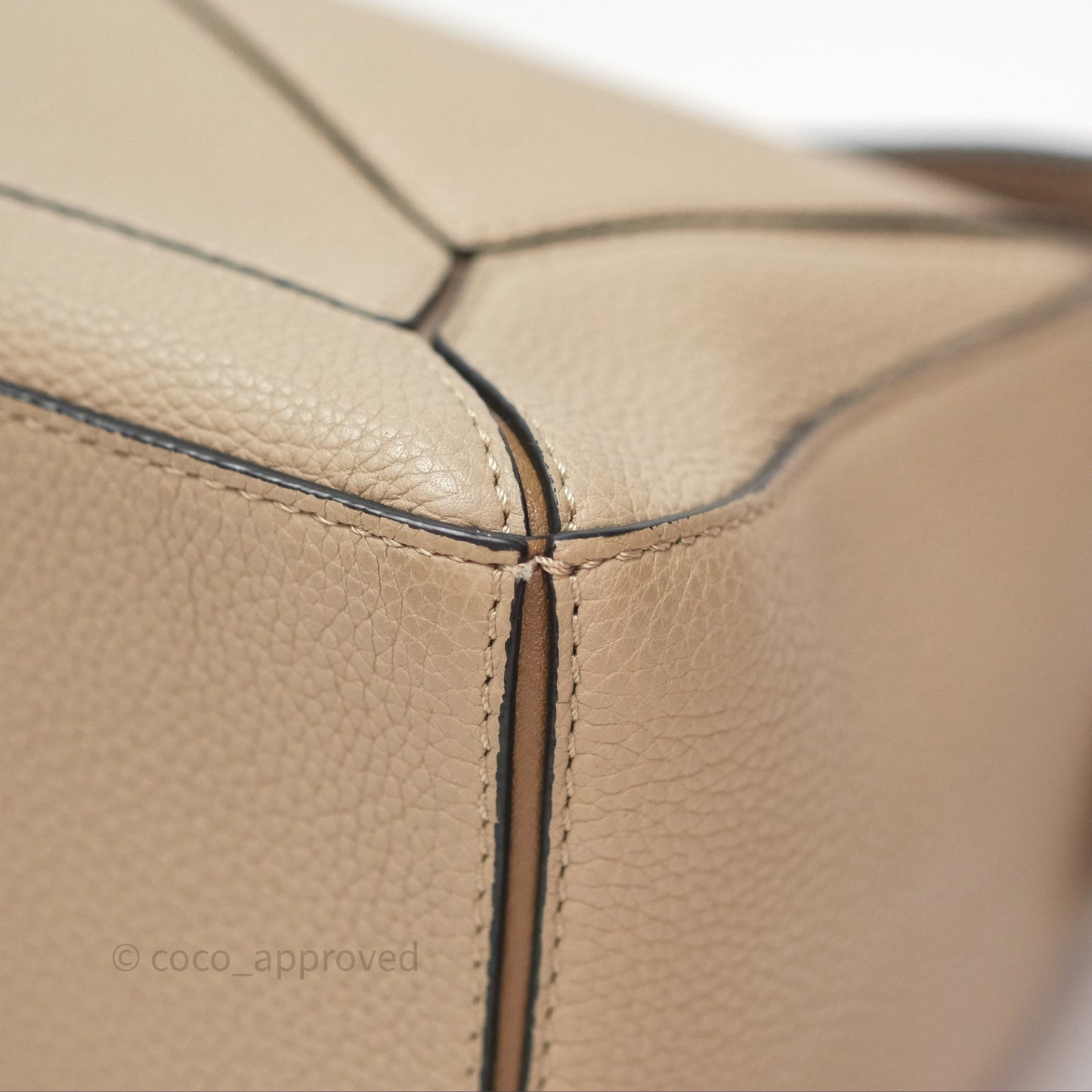 Loewe Small Puzzle Bag Sand Mink Grained Calfskin