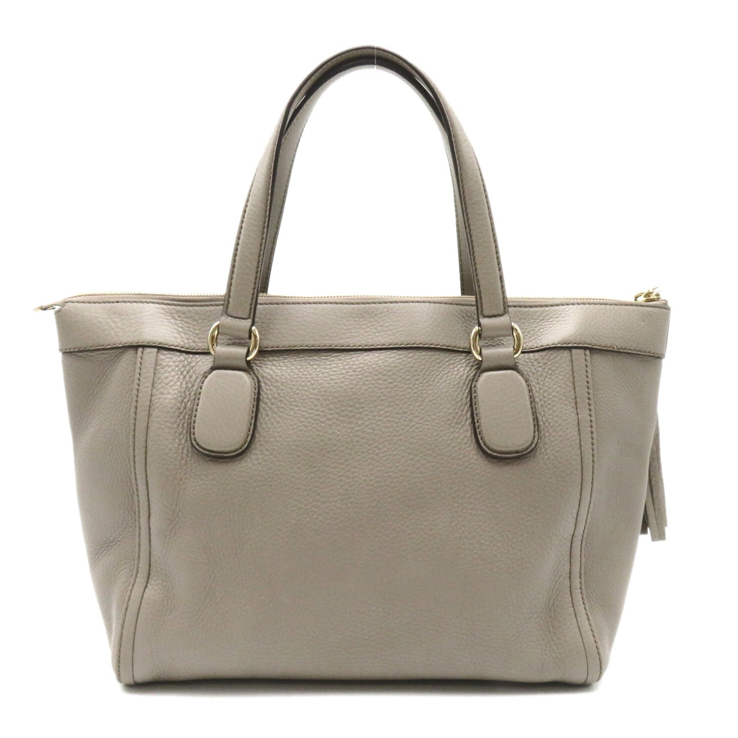 Luxury Gucci Trending 2025 Soho Tote bag 2way Handbag Tote bag Calfskin (cowhide) Gray Greige
