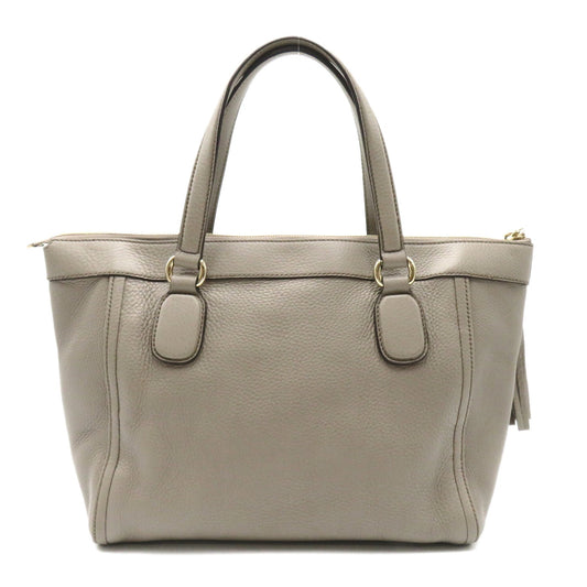 Luxury Gucci Trending 2025 Soho Tote bag 2way Handbag Tote bag Calfskin (cowhide) Gray Greige