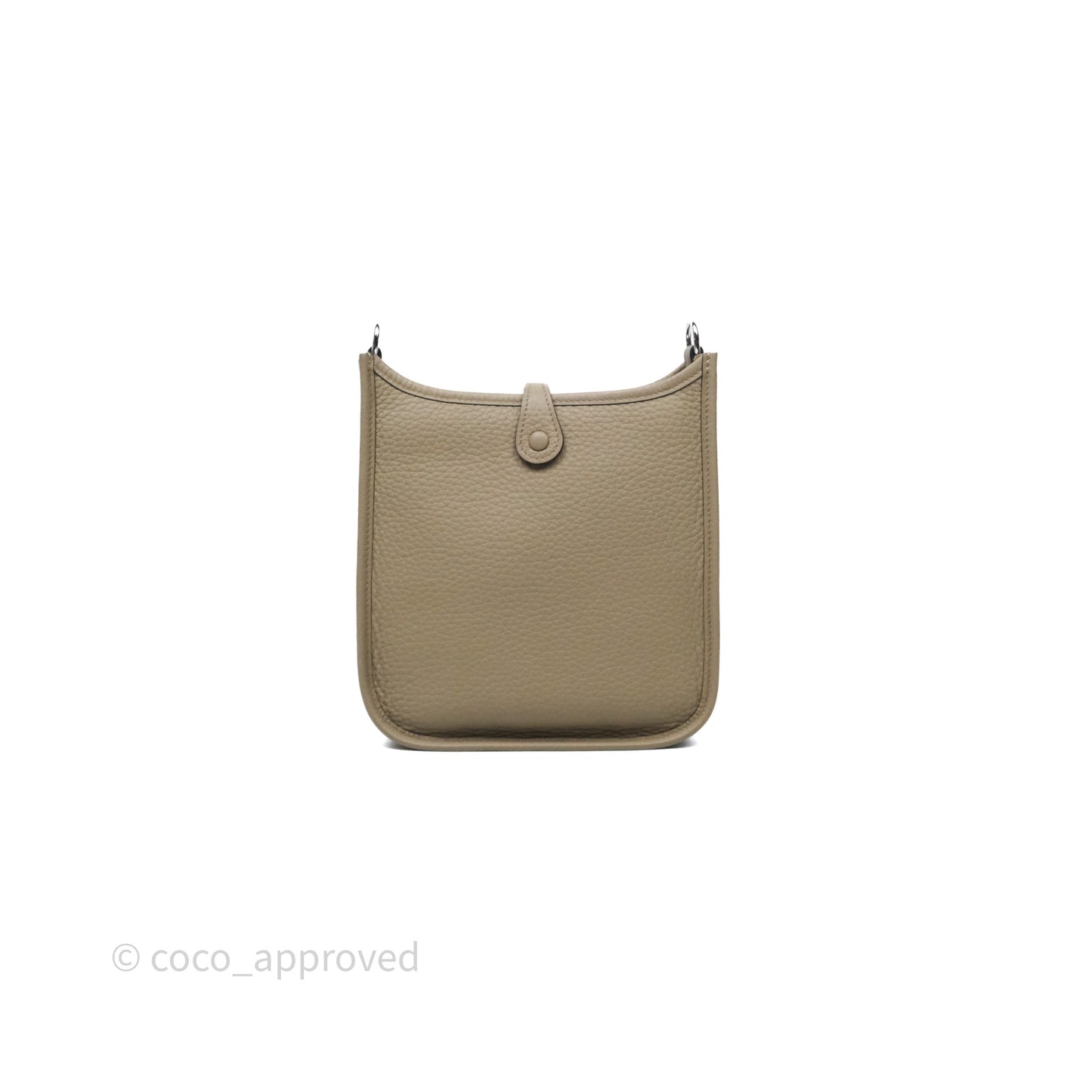 Hermès Mini Evelyne 16 Beige Marfa 8Q Clemence Gold Hardware