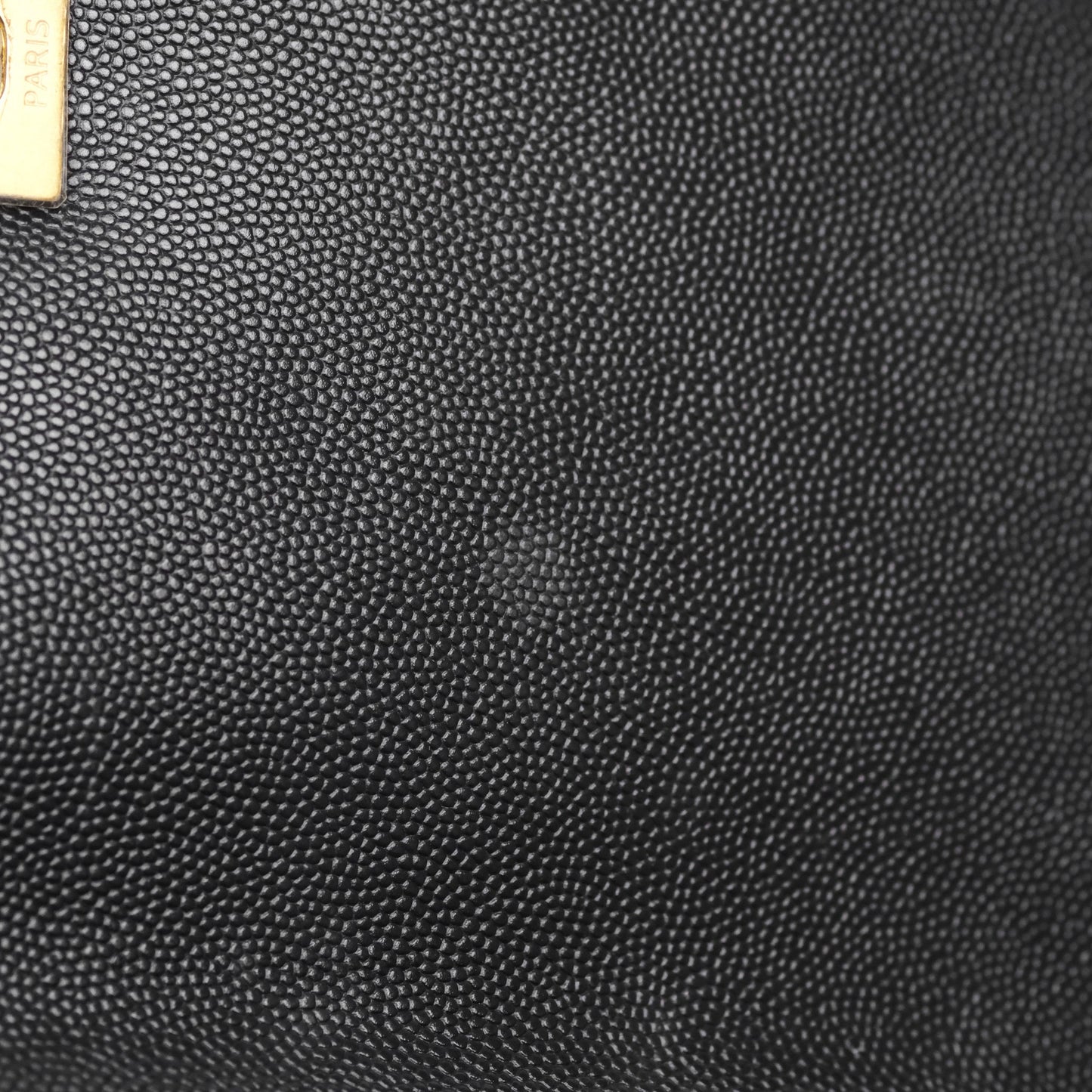Chanel Medium Coco Handle Quilted Black Caviar Aged Gold Hardware
