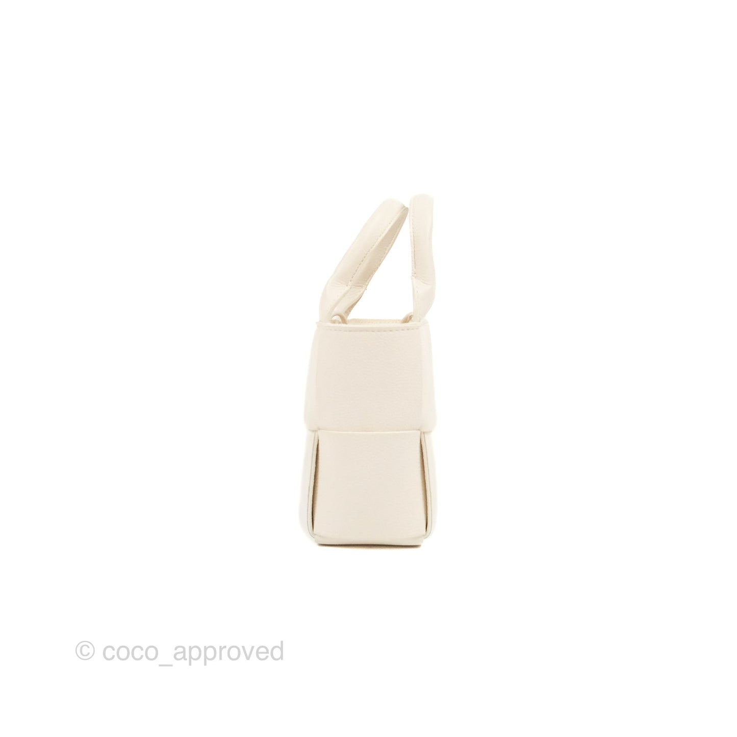 Bottega Veneta Candy Arco Tote Bag Micro Intreccio Grained Calfskin
