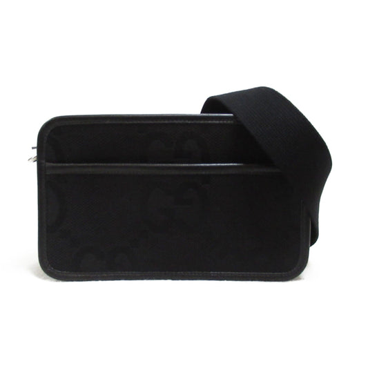 Luxury Gucci Trending 2025 Jumbo GG Shoulder bag Shoulder bag Canvas Black