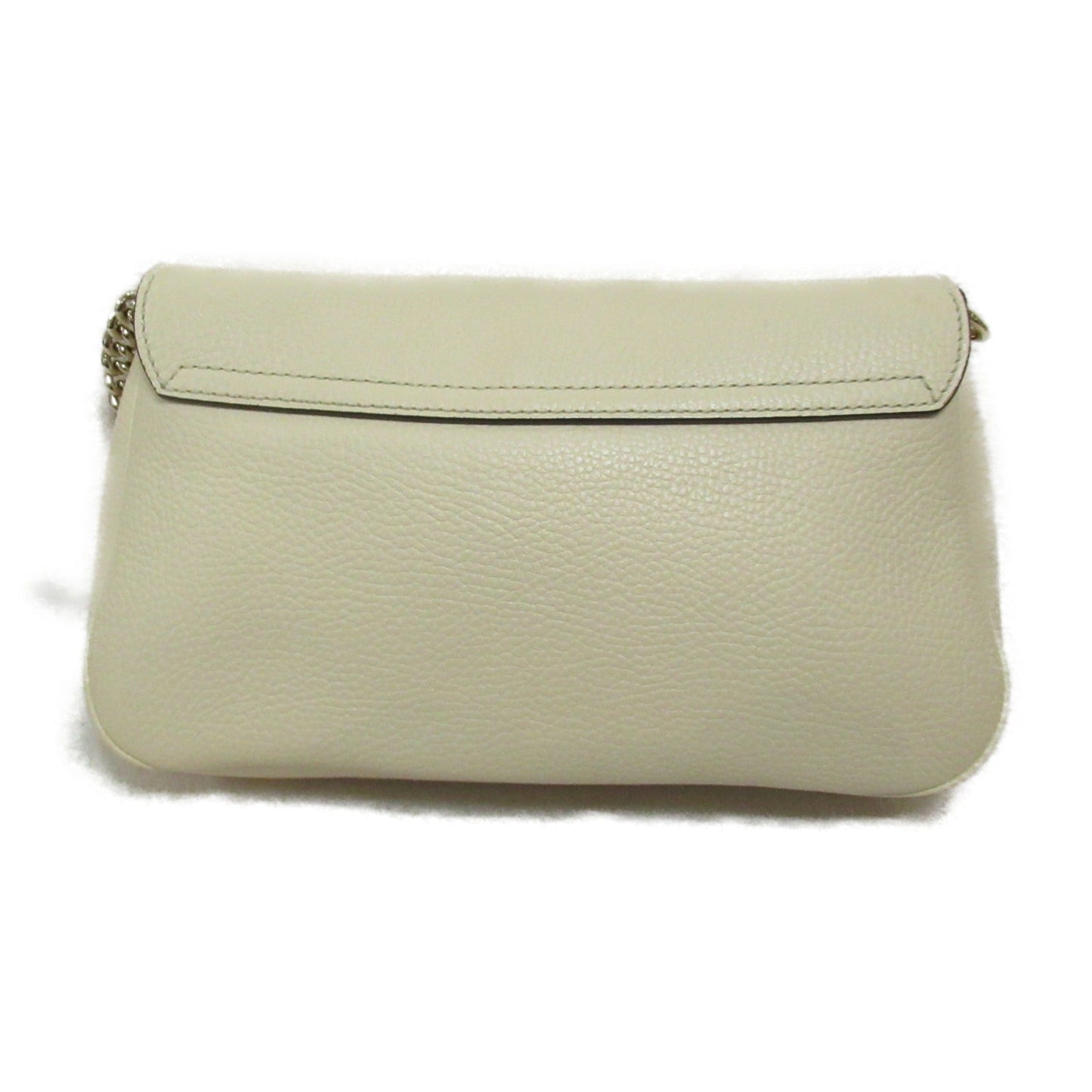 Luxury Gucci Trending 2025 Chain shoulder bag Shoulder bag Leather Ivory