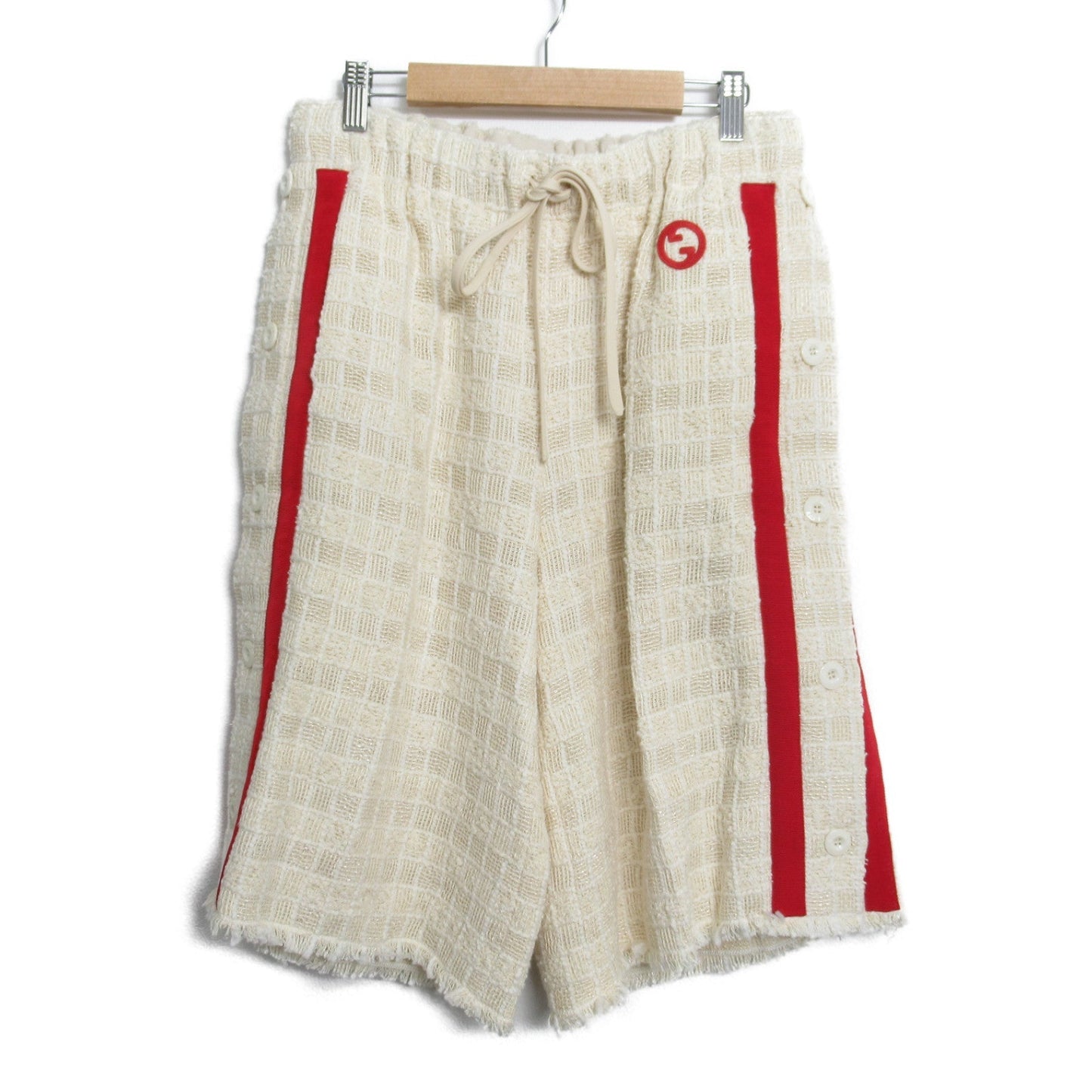 Luxury Gucci Trending 2025 Pants Pants Cotton Ivory Red