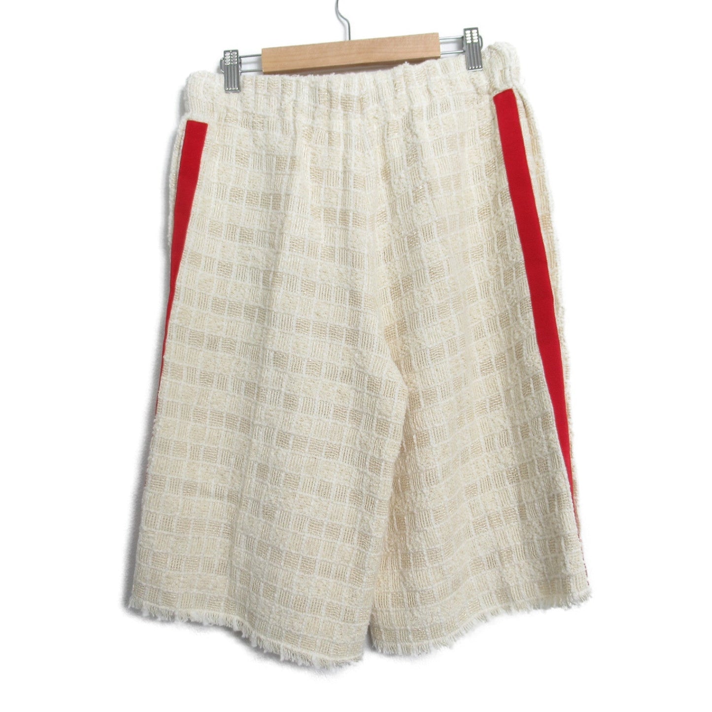 Luxury Gucci Trending 2025 Pants Pants Cotton Ivory Red