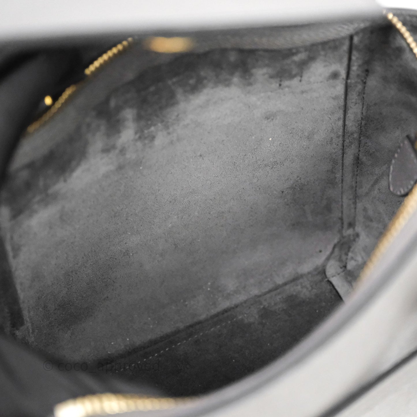 Celine Nano Belt Bag Grey Grained Calfskin Gold Hardware