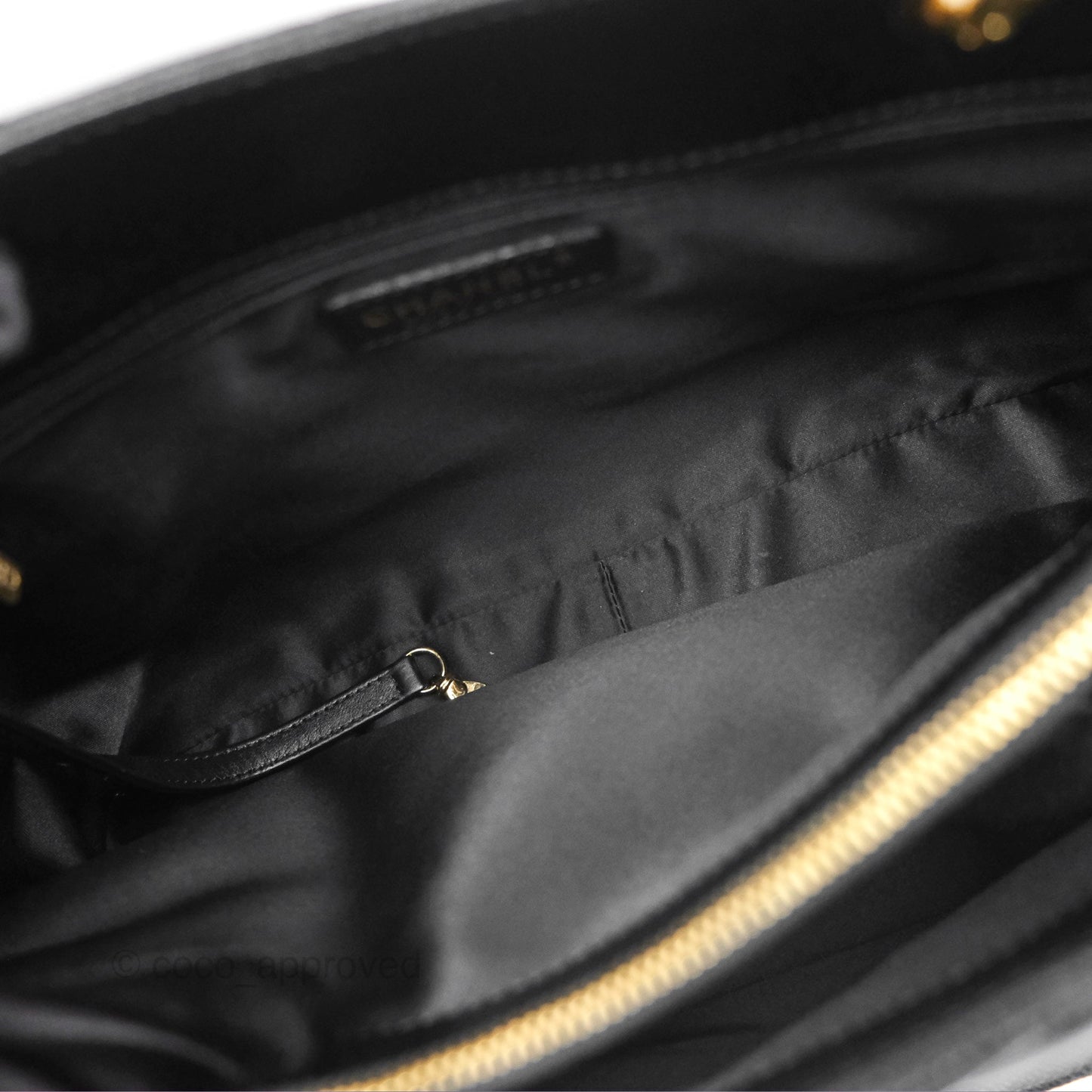 Chanel GST Black Caviar Gold Hardware