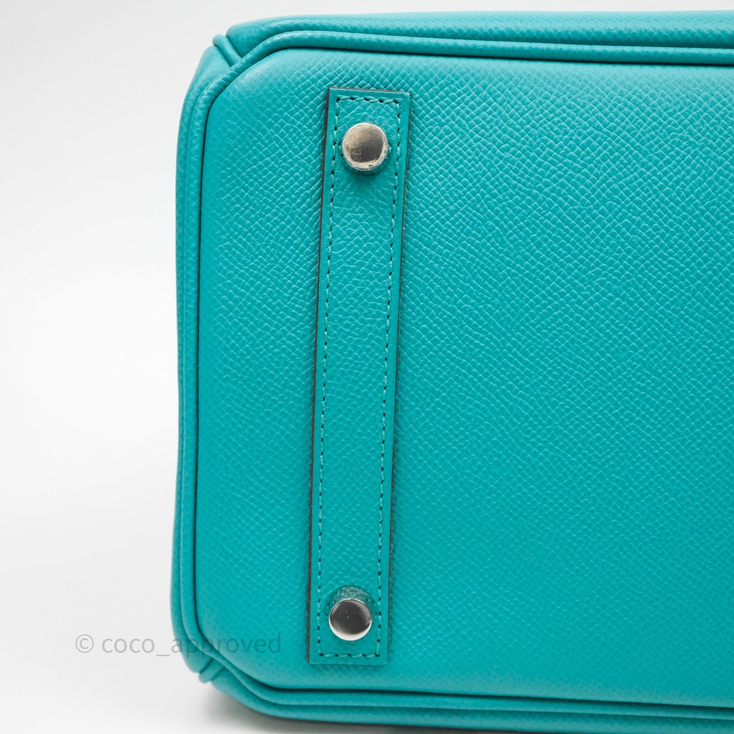 Hermès Birkin 30 Retourne Vert Verone U1 Epsom Palladium Hardware