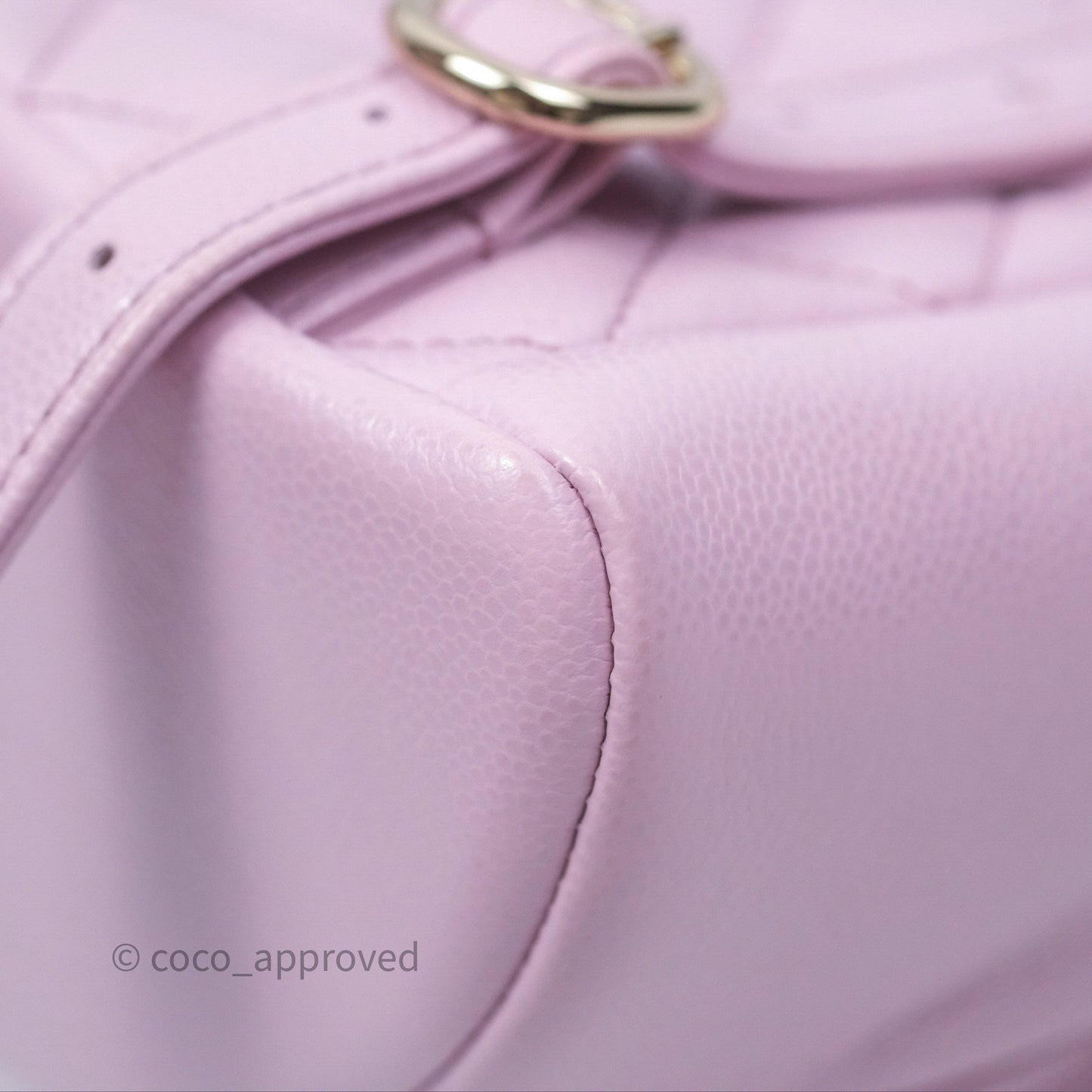 Chanel Mini Duma Backpack Pink Lilac Caviar Gold Hardware