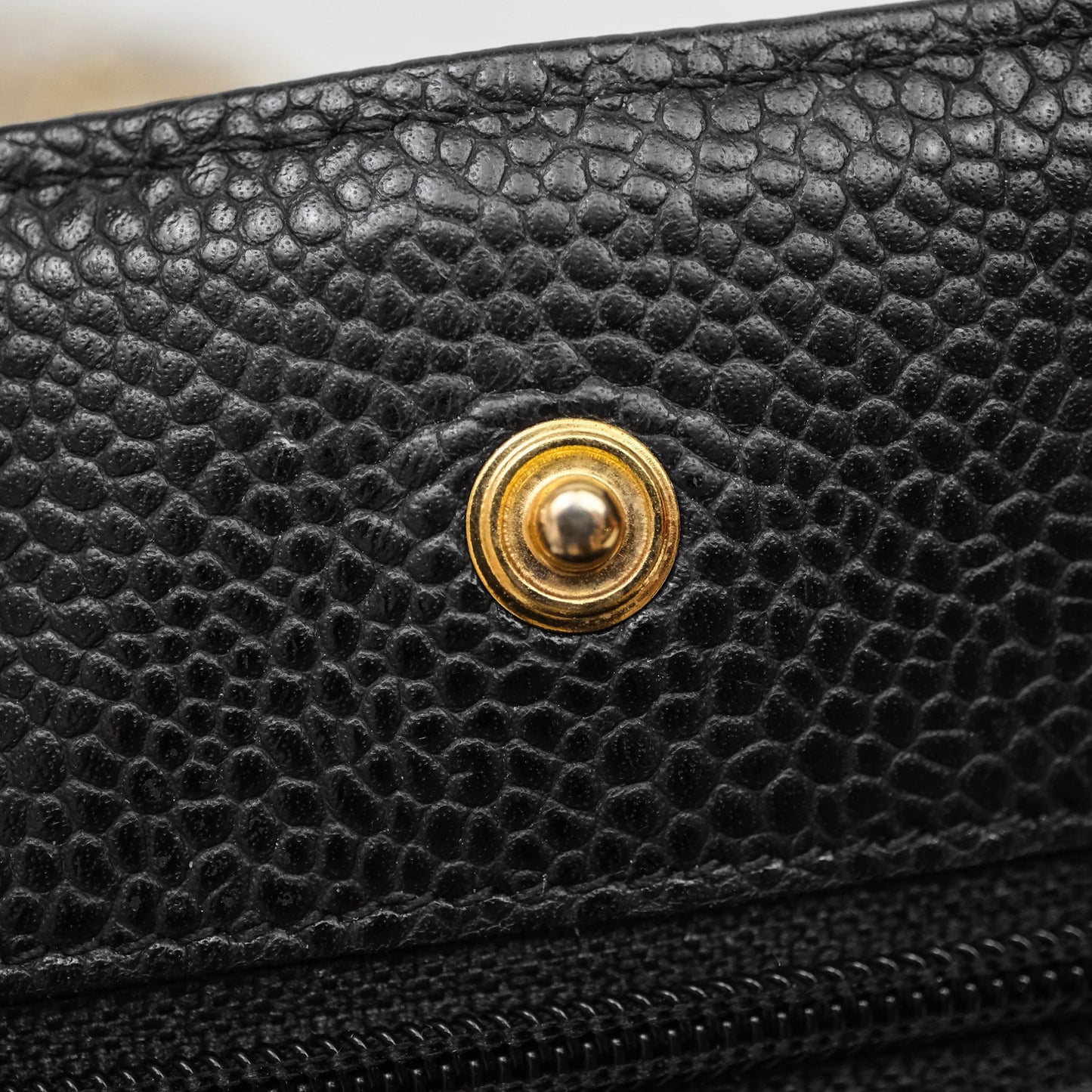 Chanel Quilted WOC Black Caviar Gold Hardware