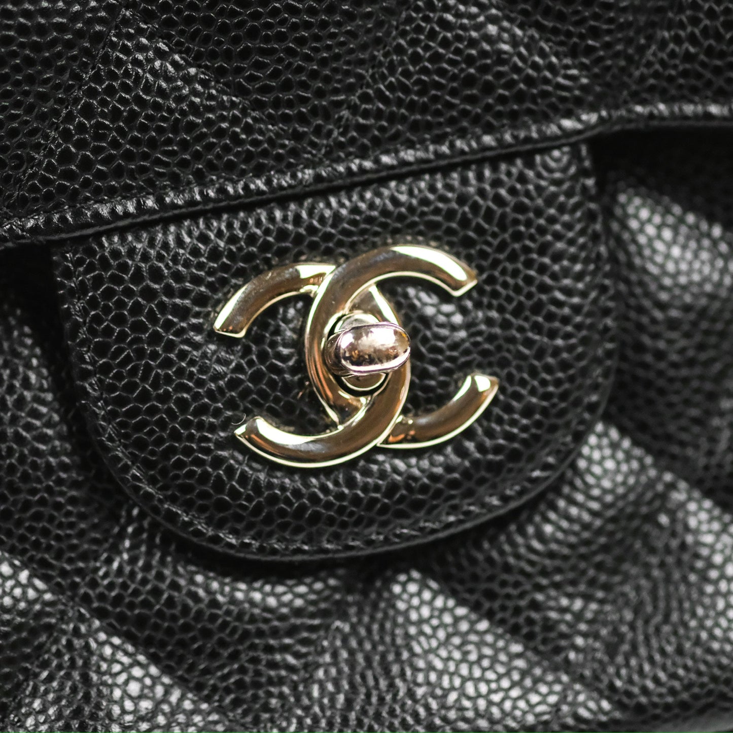 Chanel Jumbo Double Flap Black Caviar Silver Hardware⁣⁣