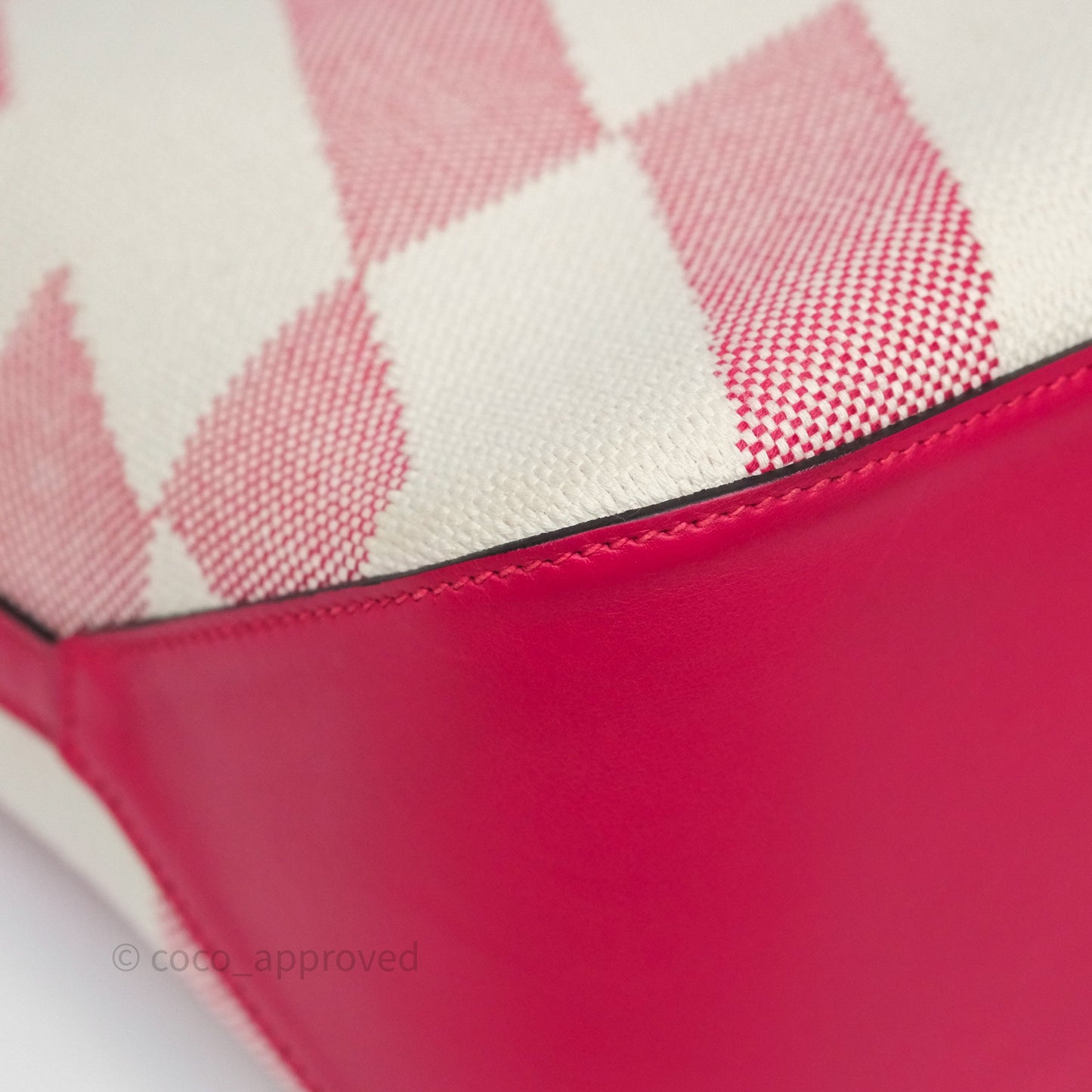 Hermès Cabas H en Biais 40 Bag Ecru / Framboise