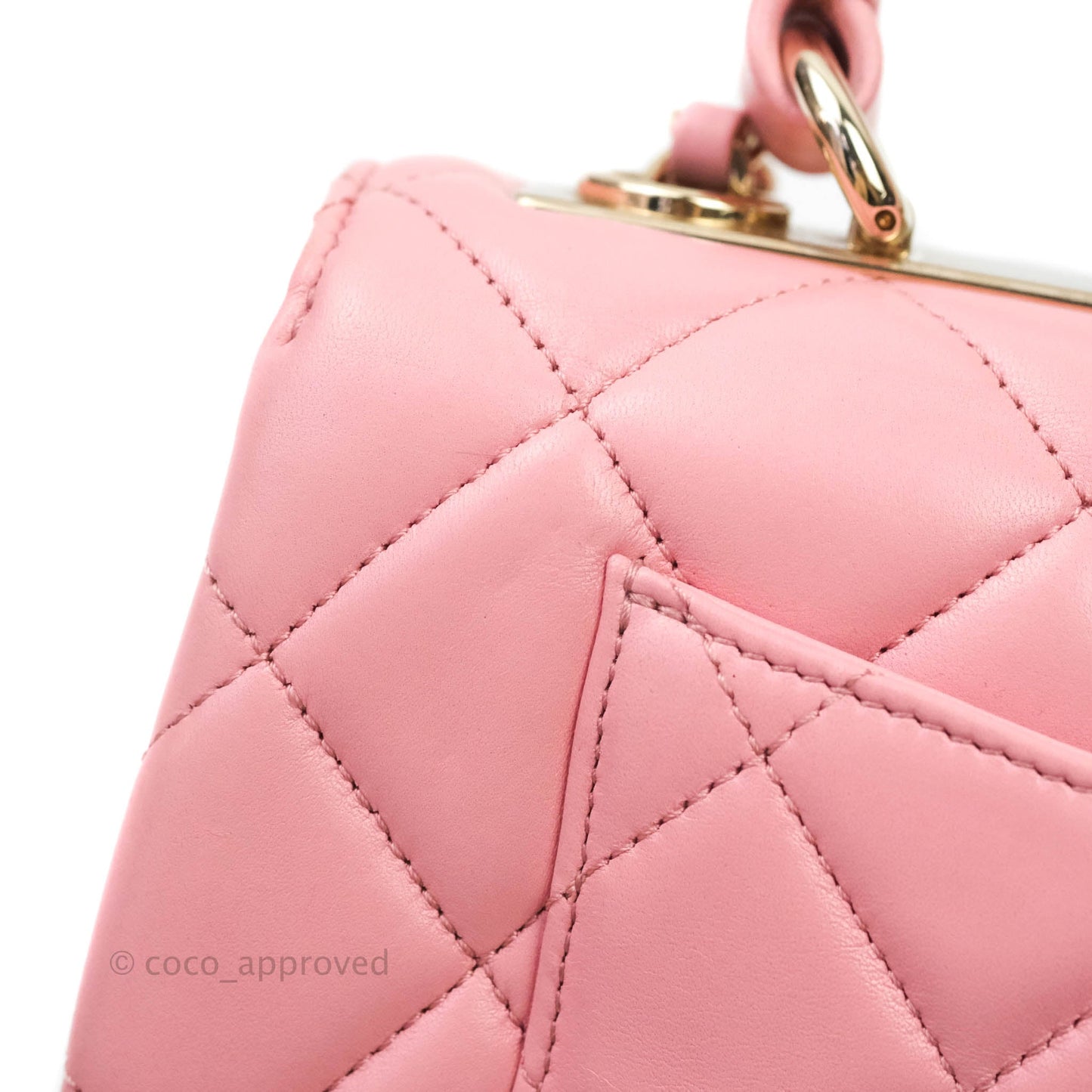 Chanel Quilted Trendy CC Small Pink Lambskin Gold Hardware