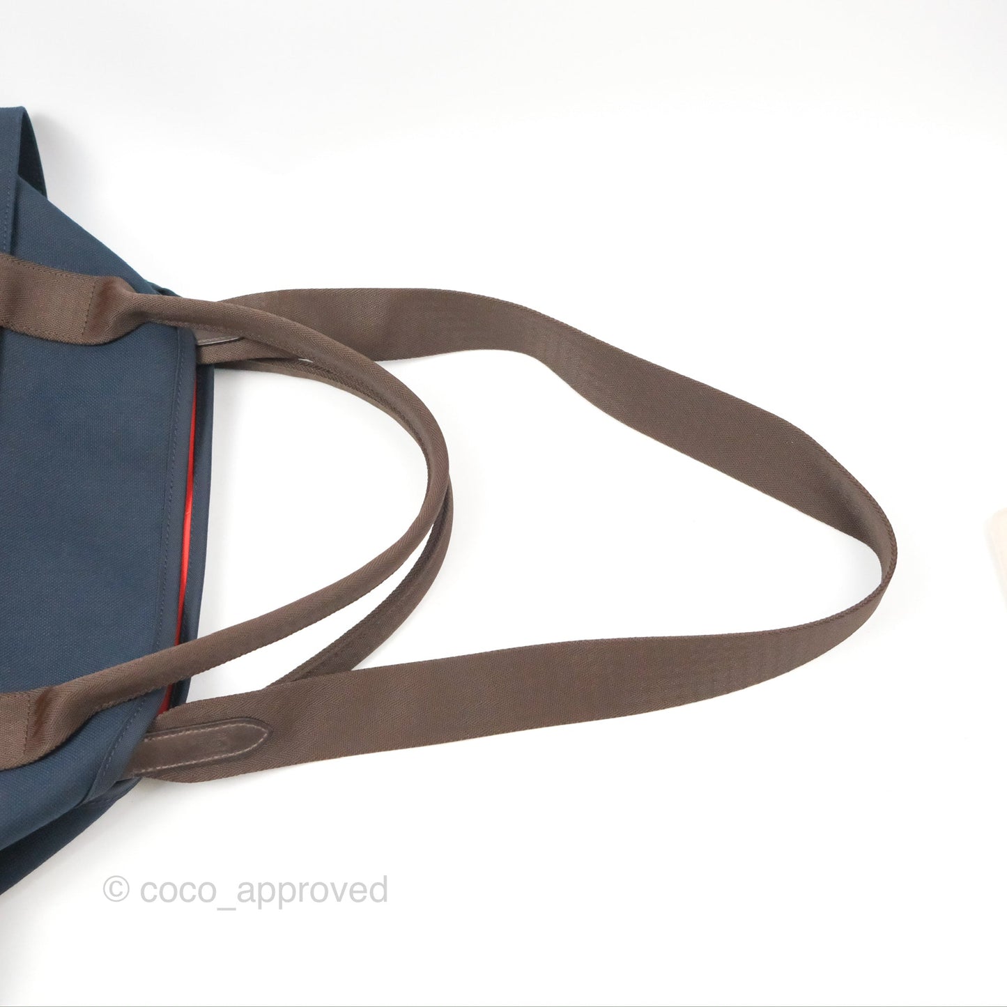 Hermes The Grooming Bag Bleu Navy / Feu