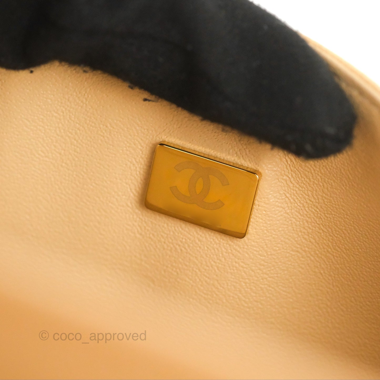 Chanel Classic M/L Medium Flap Quilted Beige Caviar Gold Hardware