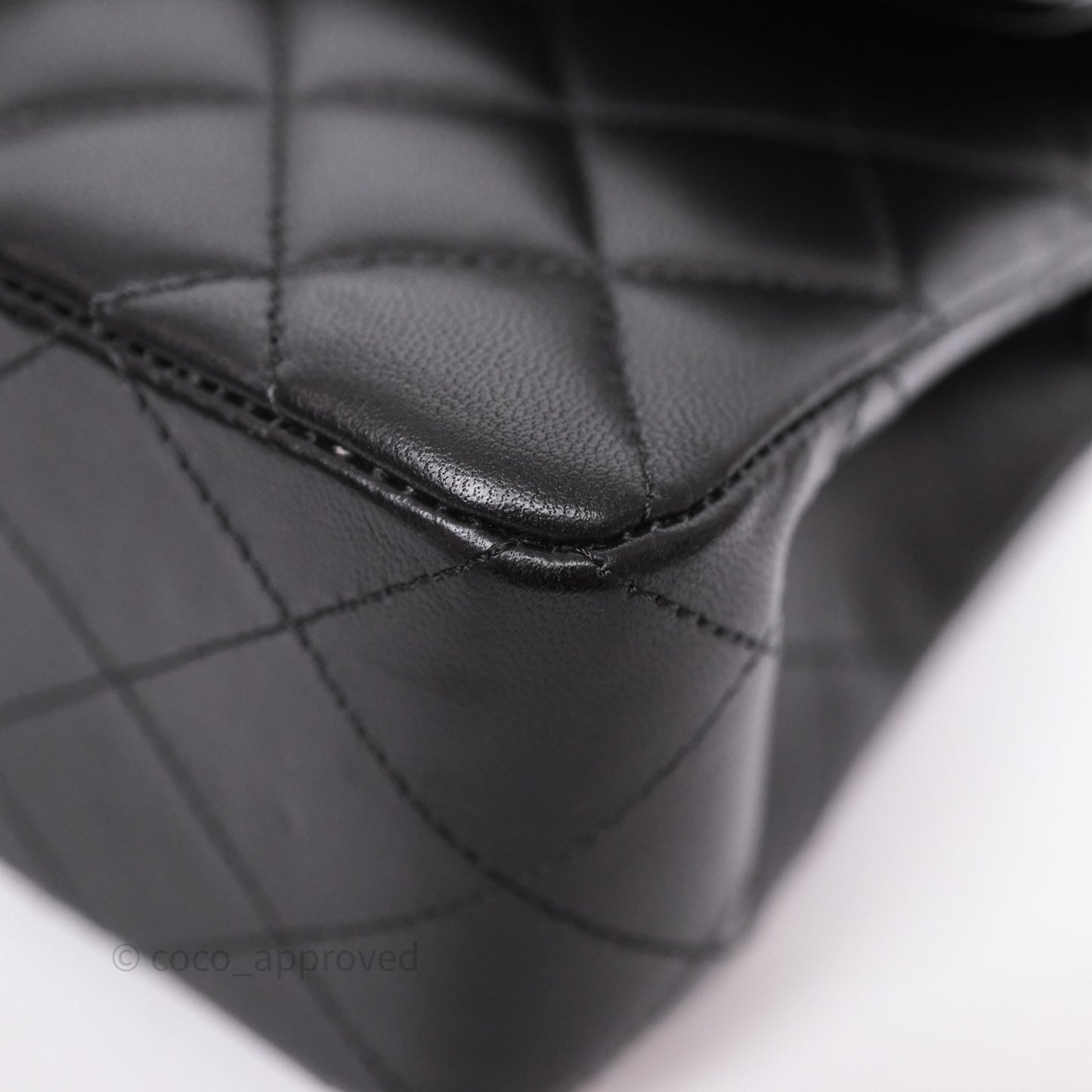 Chanel Small Classic Flap Quilted Black Lambskin Gold Hardware