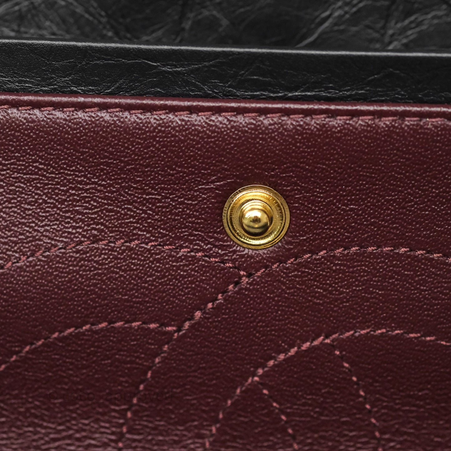 Chanel Reissue 226 Chevron Black Aged Calfskin Aged Gold Hardware