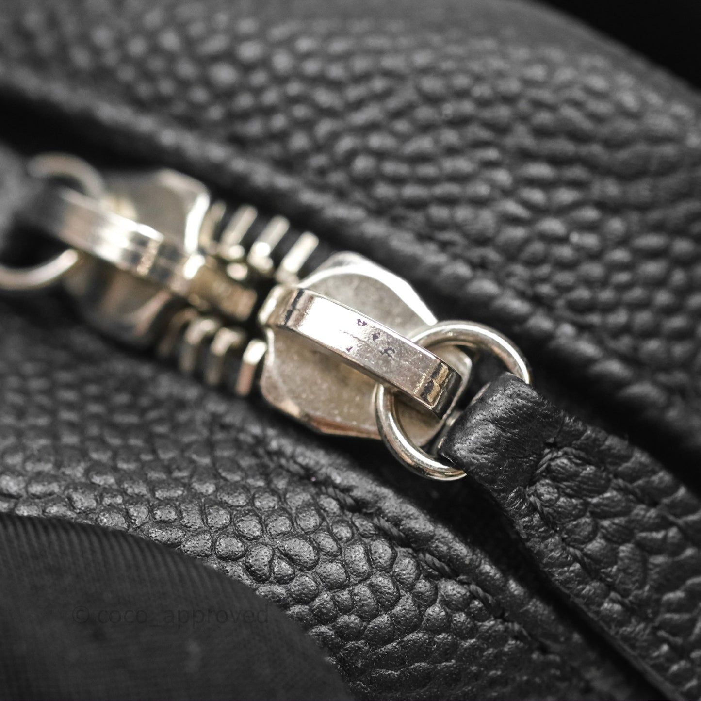 Chanel Quilted Easy Flap Bag Black Caviar Silver Hardware
