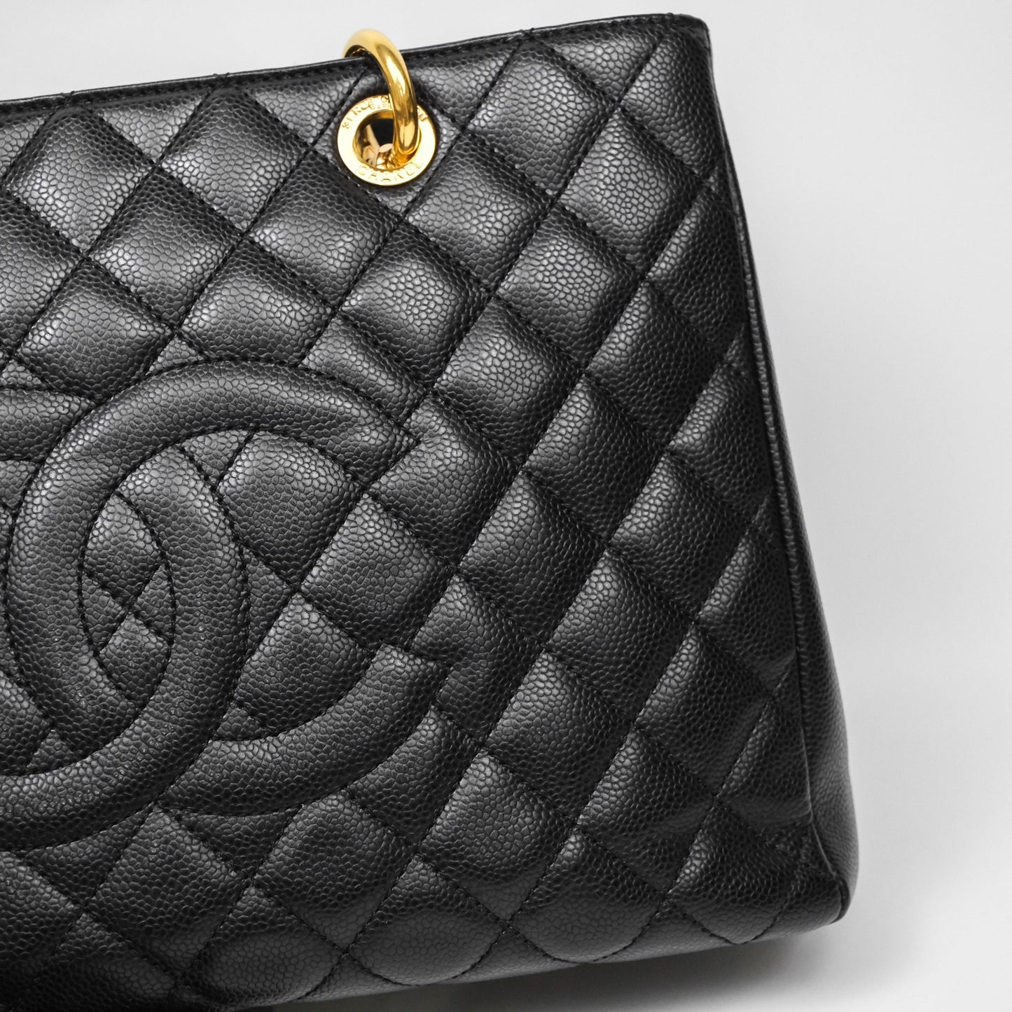 Chanel GST Black Caviar Gold Hardware