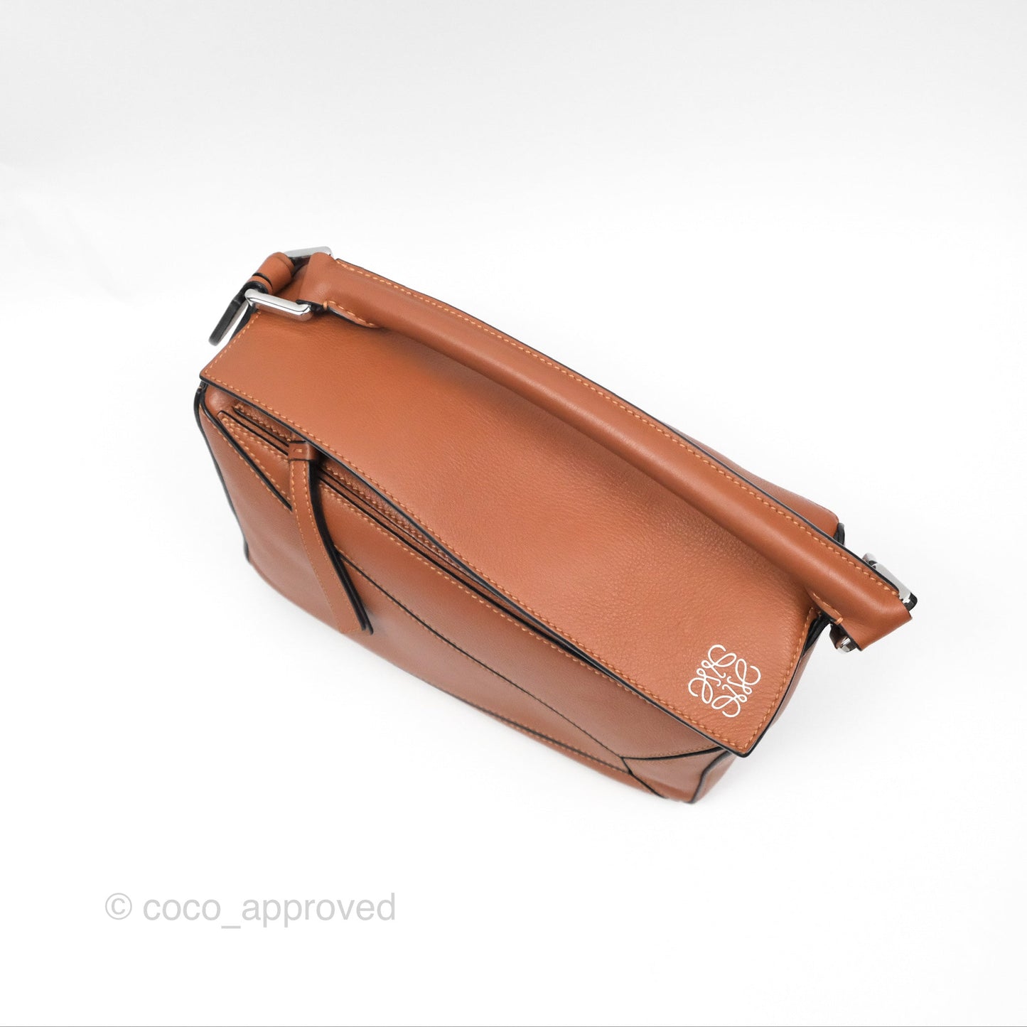 Loewe Small Puzzle Bag Tan Calfskin
