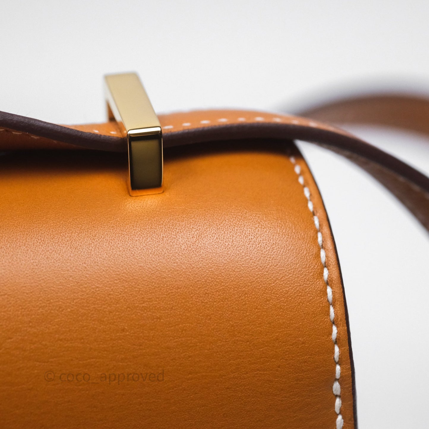 Hermès Constance Mini 18cm Naturel-Sablé 21 Butler Gold Hardware