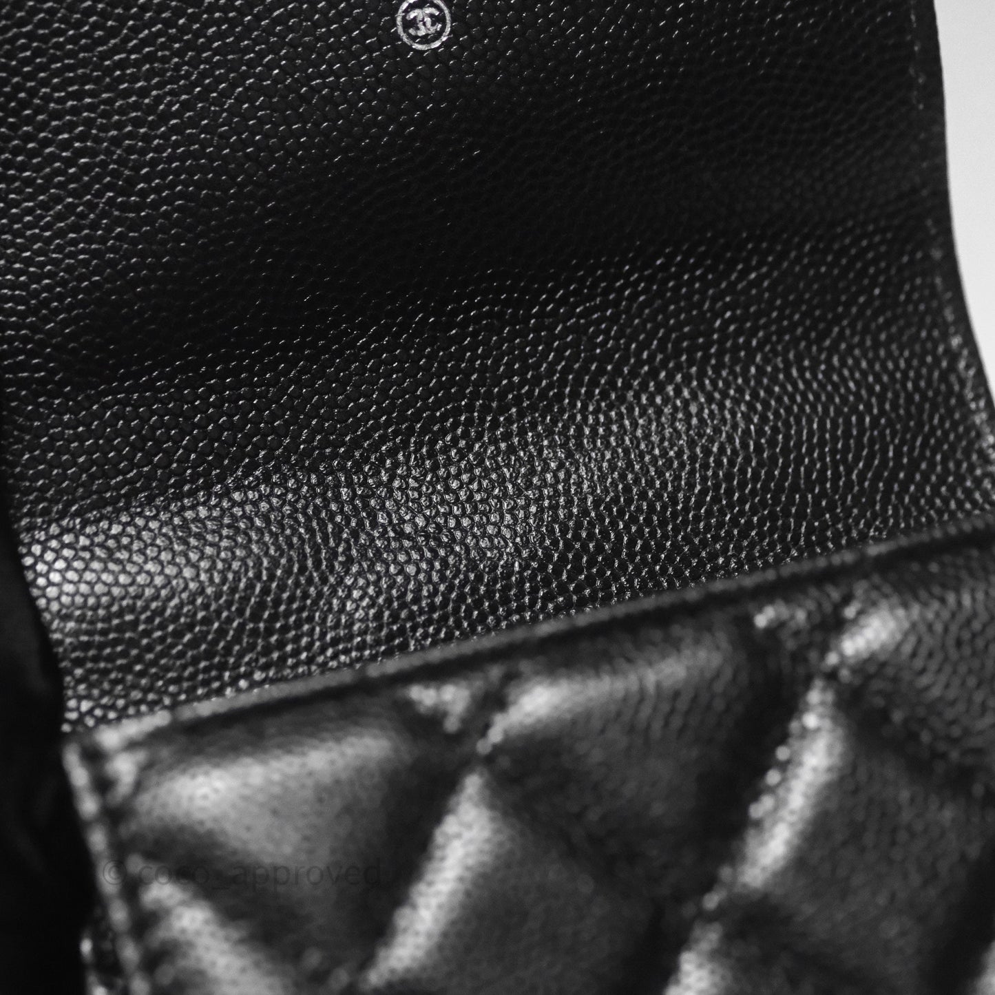Chanel Incognito Phone Holder So Black Caviar Black Hardware