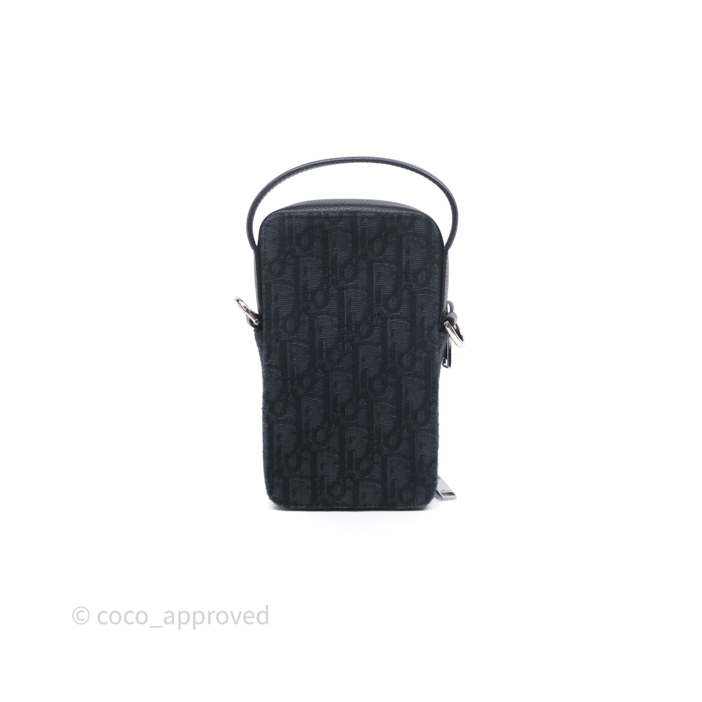 Christian Dior Men's Crossbody Bag Black Oblique Canvas