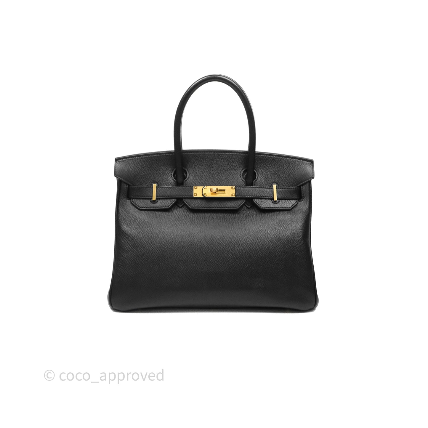 Hermès Birkin 30 Black Noir 89 Epsom Gold Hardware
