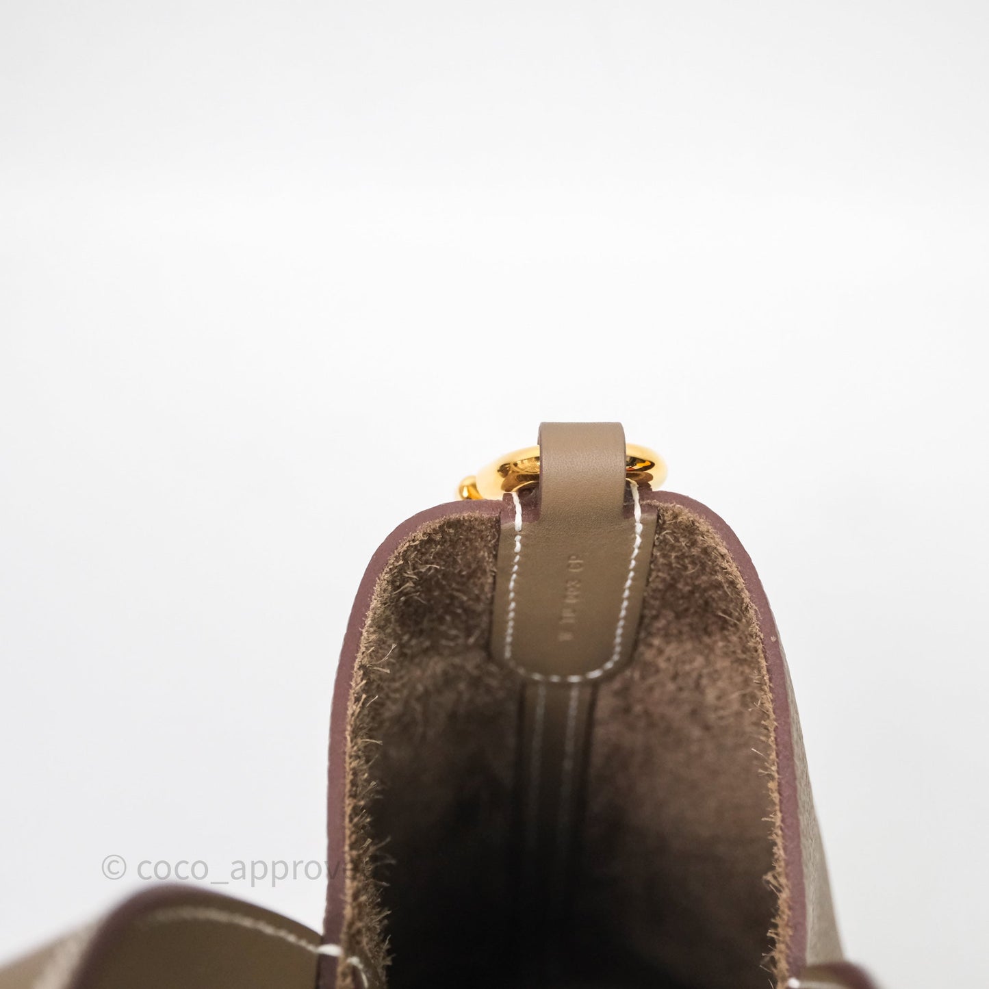 Hermès In-The-Loop 18 Etoupe Taurillon Clemence Veau Swift Gold Hardware