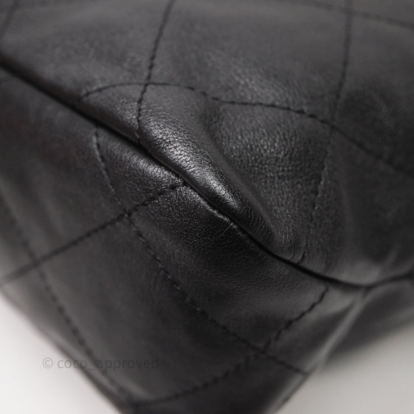 Chanel Hobo Bag Black Calfskin Aged Gold Hardware