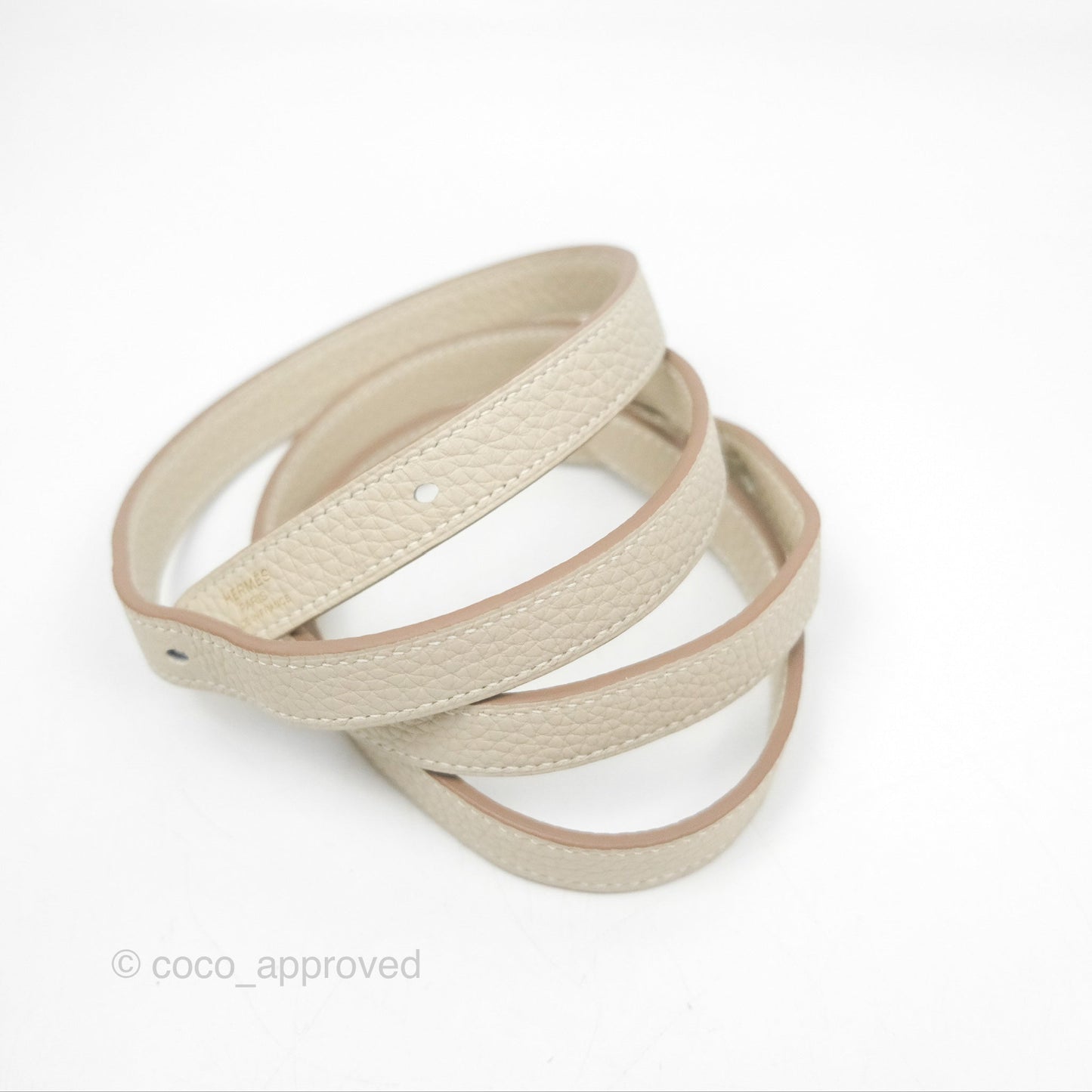 Hermès Halzan 31 Beton Clemence Gold Hardware