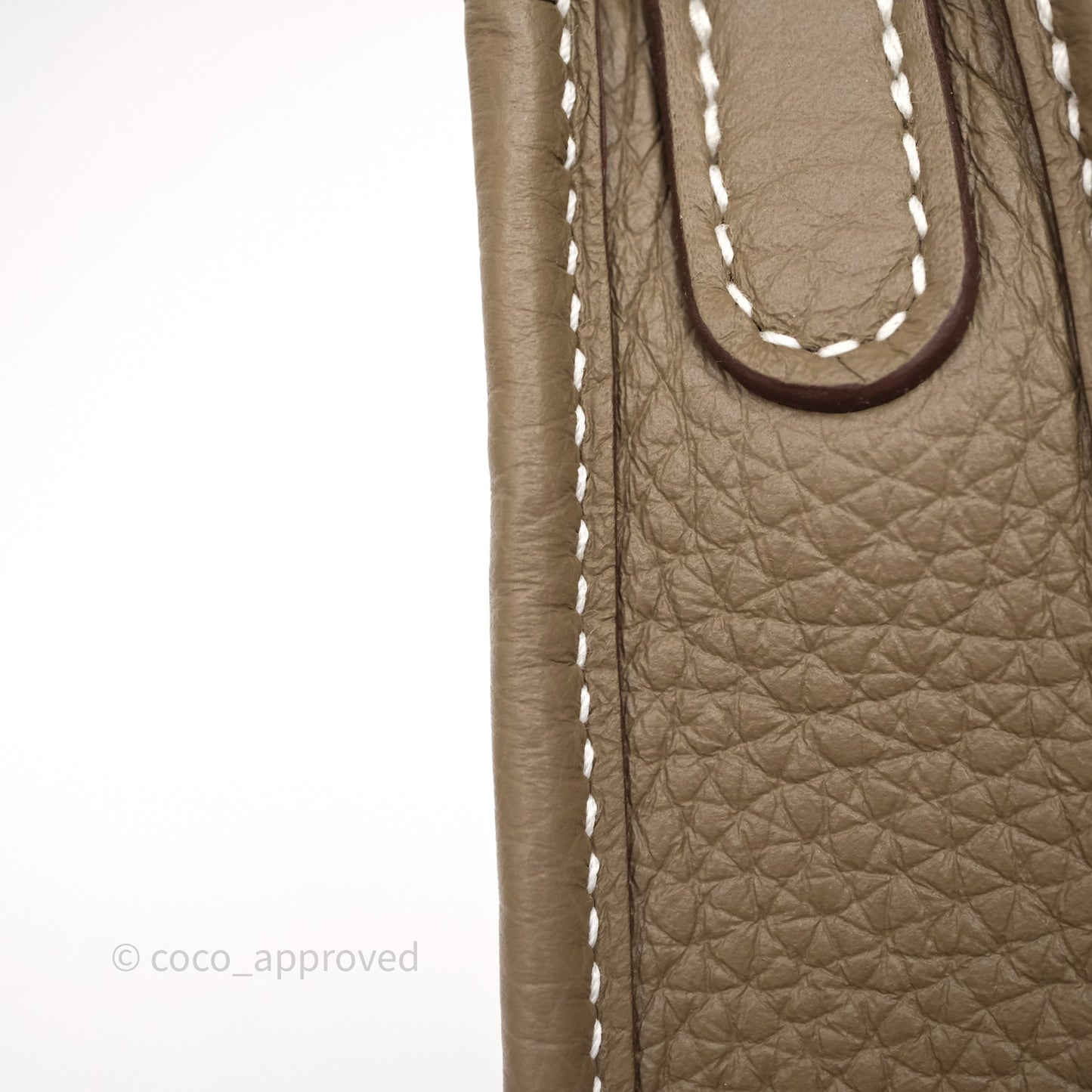 Hermès Mini Evelyne 16 Etoupe 18 Clemence Palladium Hardware