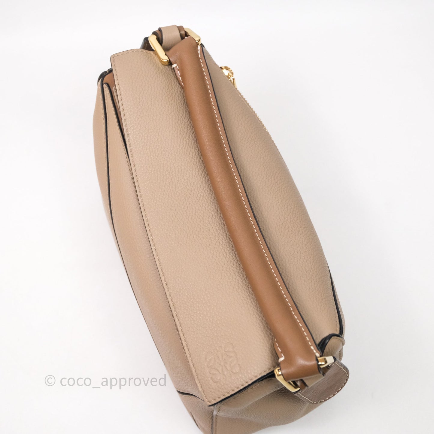 Loewe Small Puzzle Bag Sand Mink Grained Calfskin