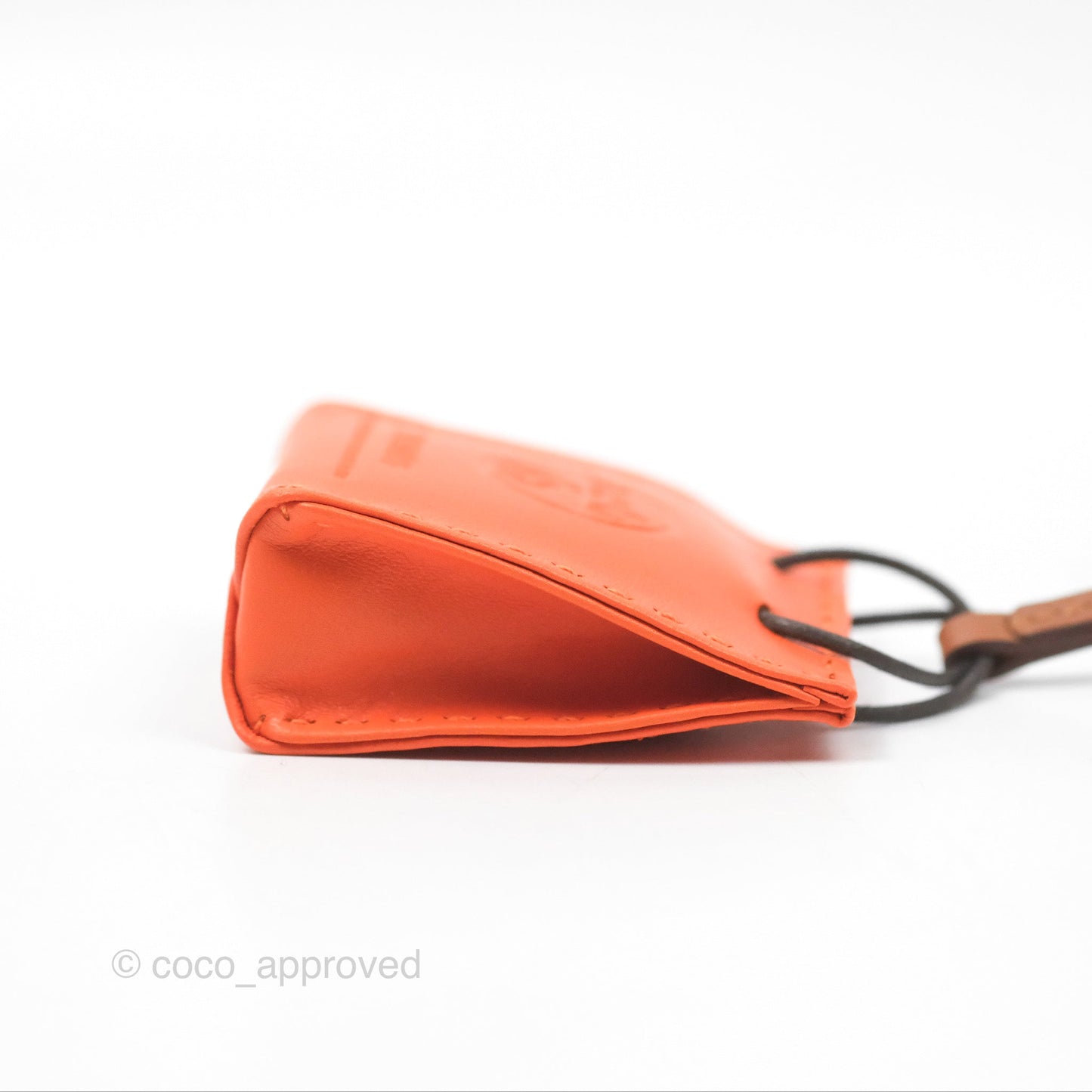 Hermès Orange Shopping Bag Charm