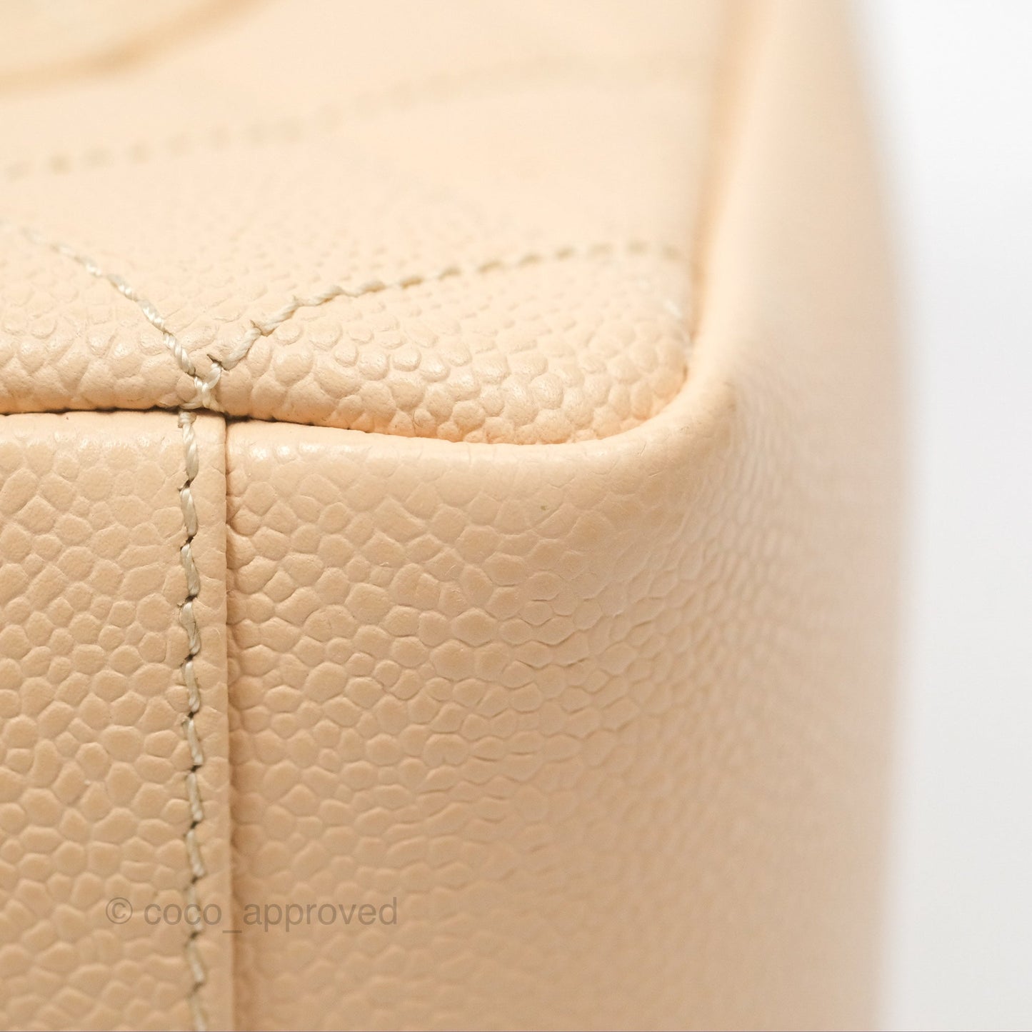 Chanel GST Beige Caviar Silver Hardware