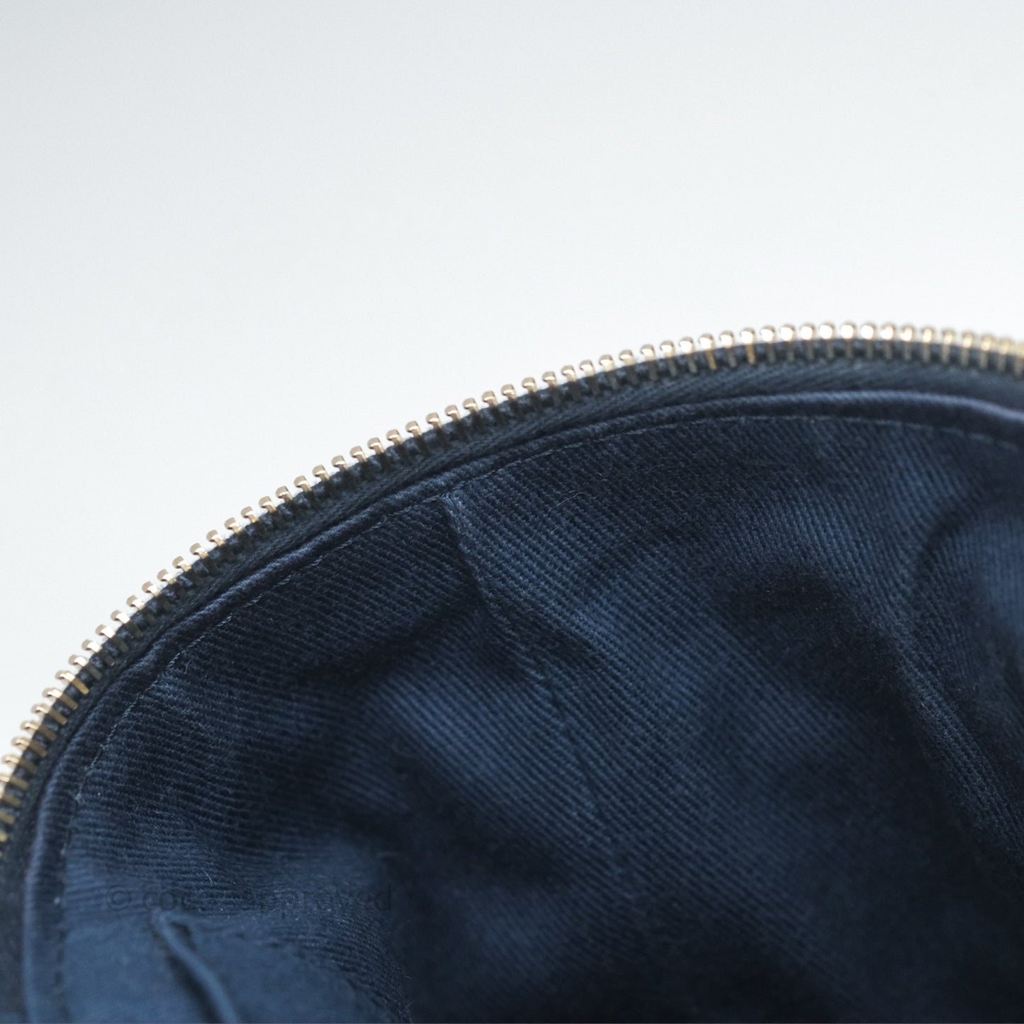 Chanel Quilted Trip Vanity Denim Aged Gold Hardware 20C