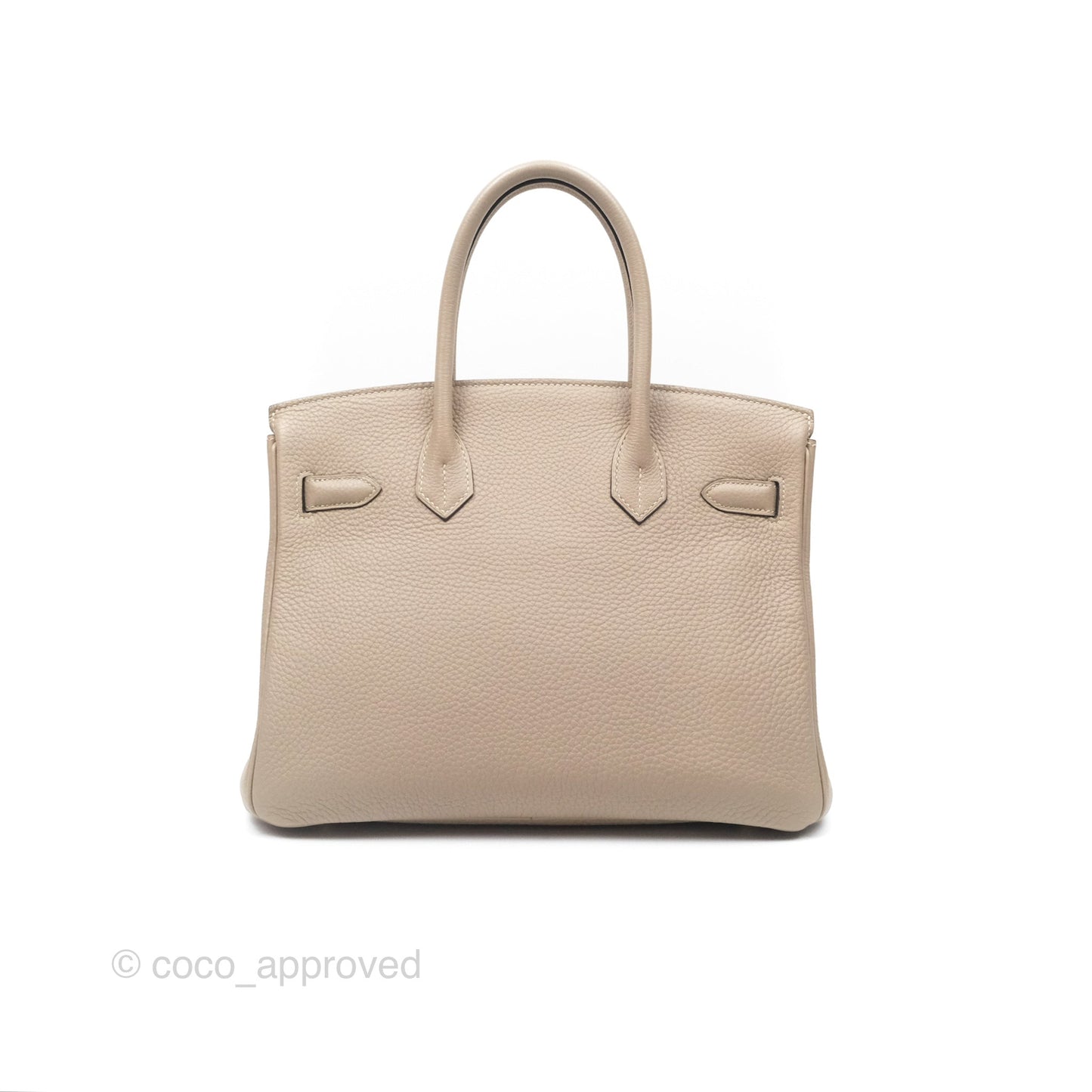 Hermès Birkin 30 Retourne Gris Tourterelle Togo Gold Hardware