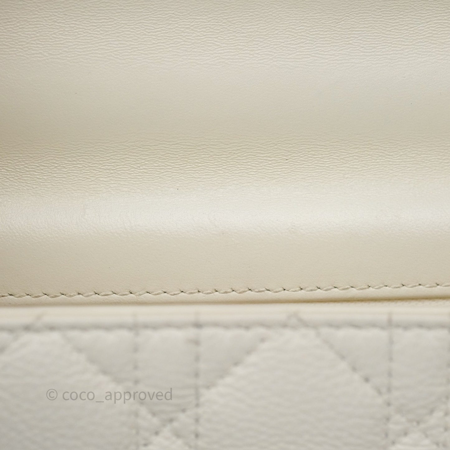 Dior Small Caro Bag Latte Supple Cannage Calfskin