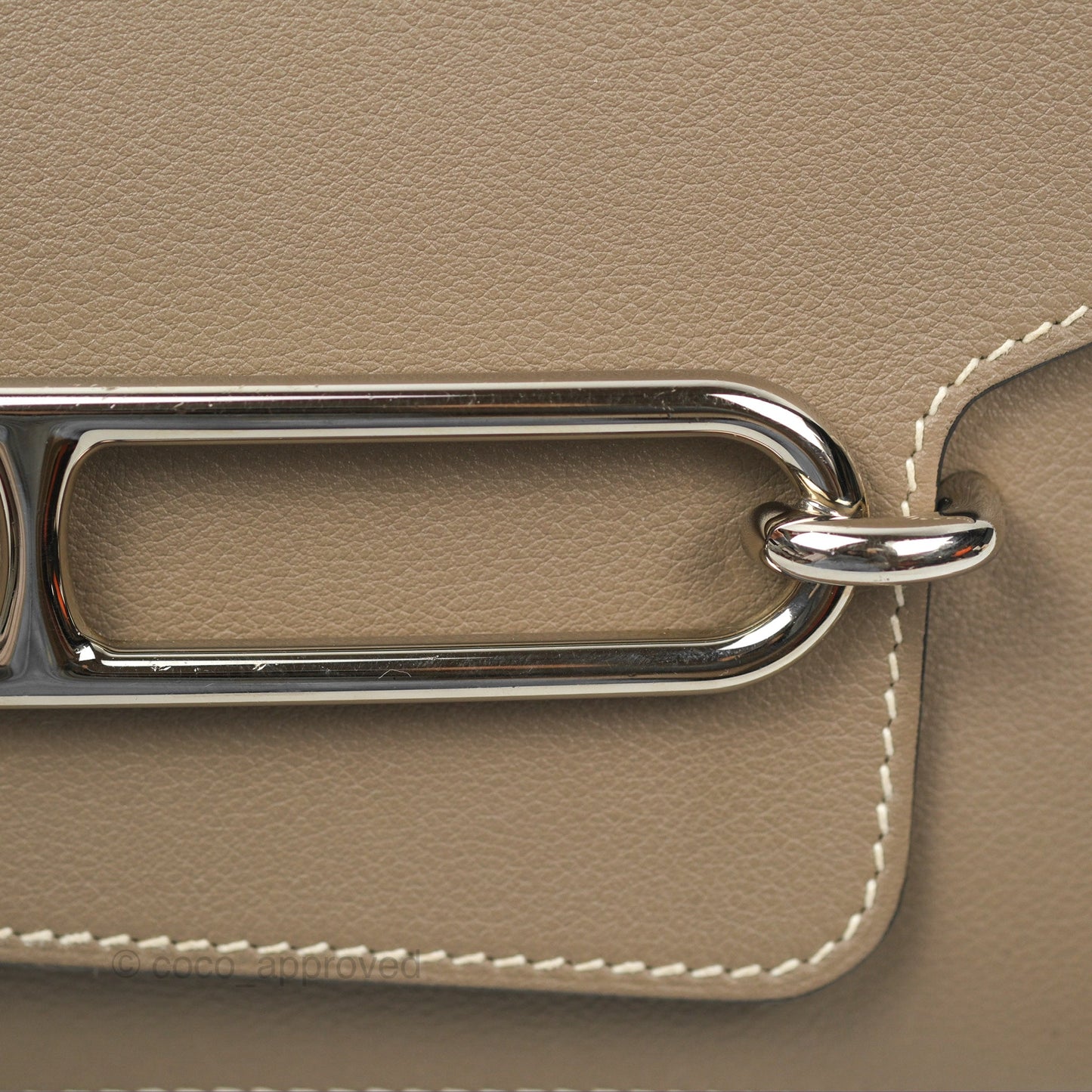 Hermès Roulis 23 Etoupe Evercolor Palladium Hardware