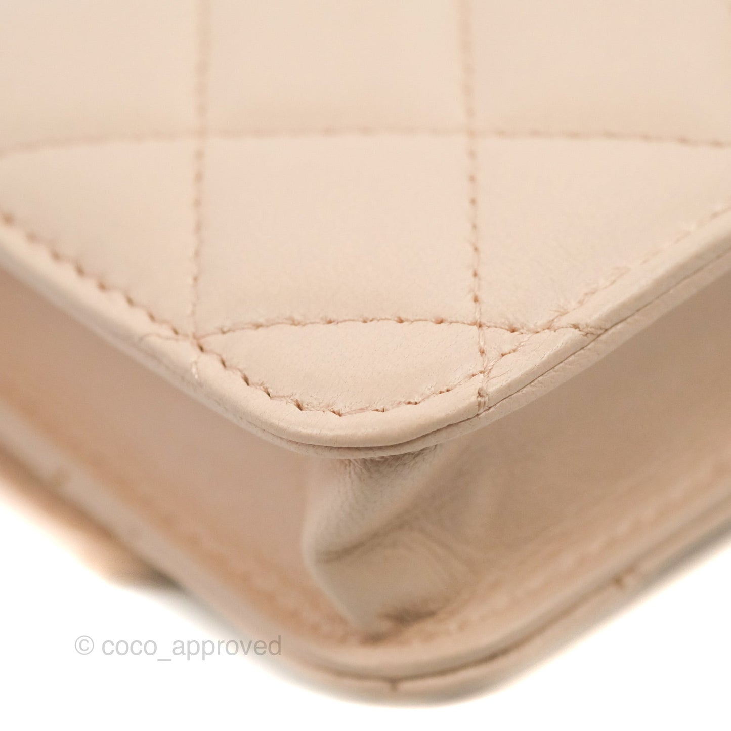 Chanel Mini Pearl Crush Clutch With Chain Belt Rose Clair Pink Lambskin Aged Gold Hardware