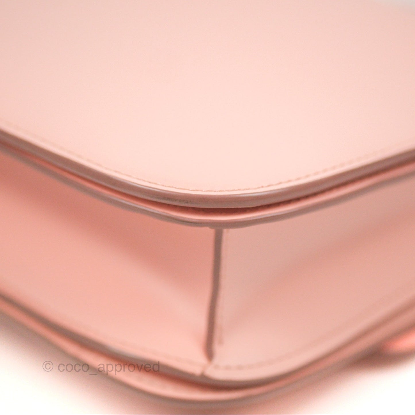 Celine Medium Classic Box Flap Light Pink Box Calfskin Silver Hardware