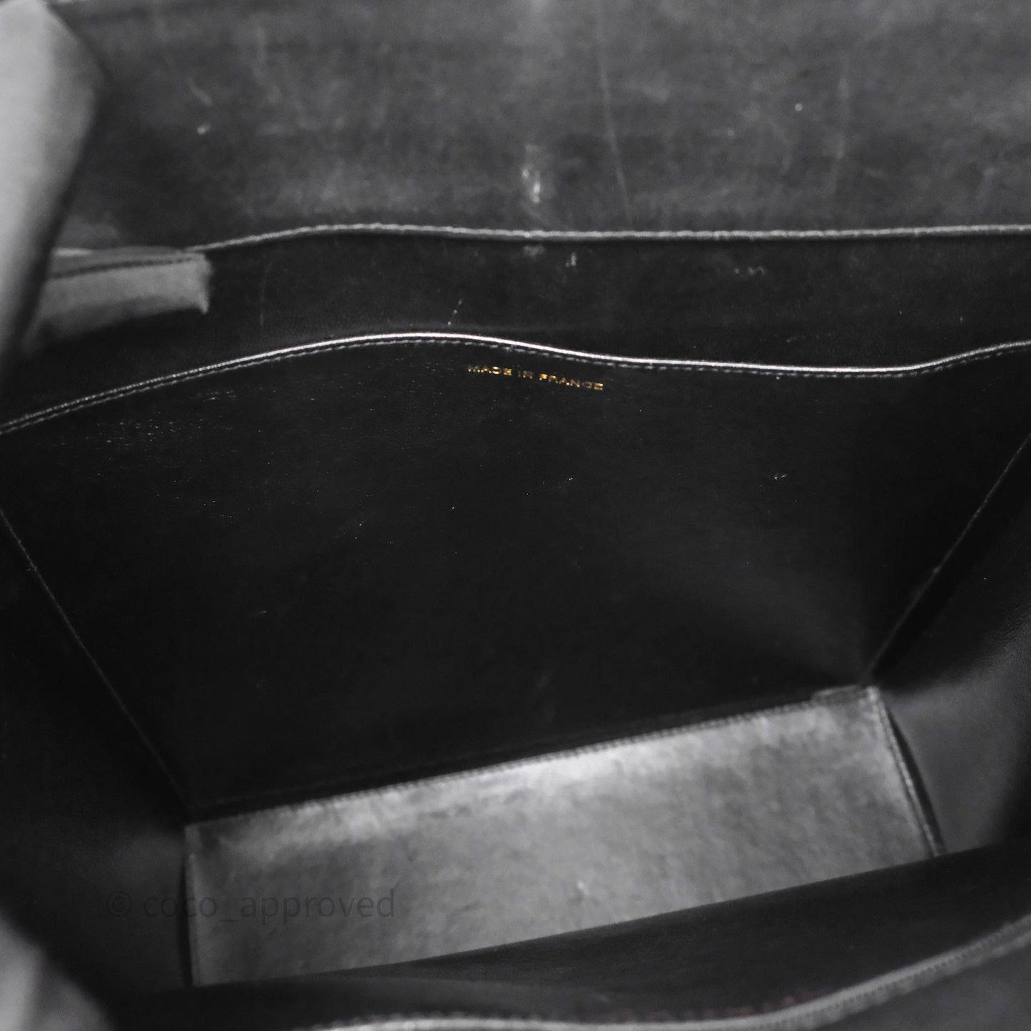 Chanel Vintage Tote Bag Quilted Black Lambskin Antique Gold Hardware